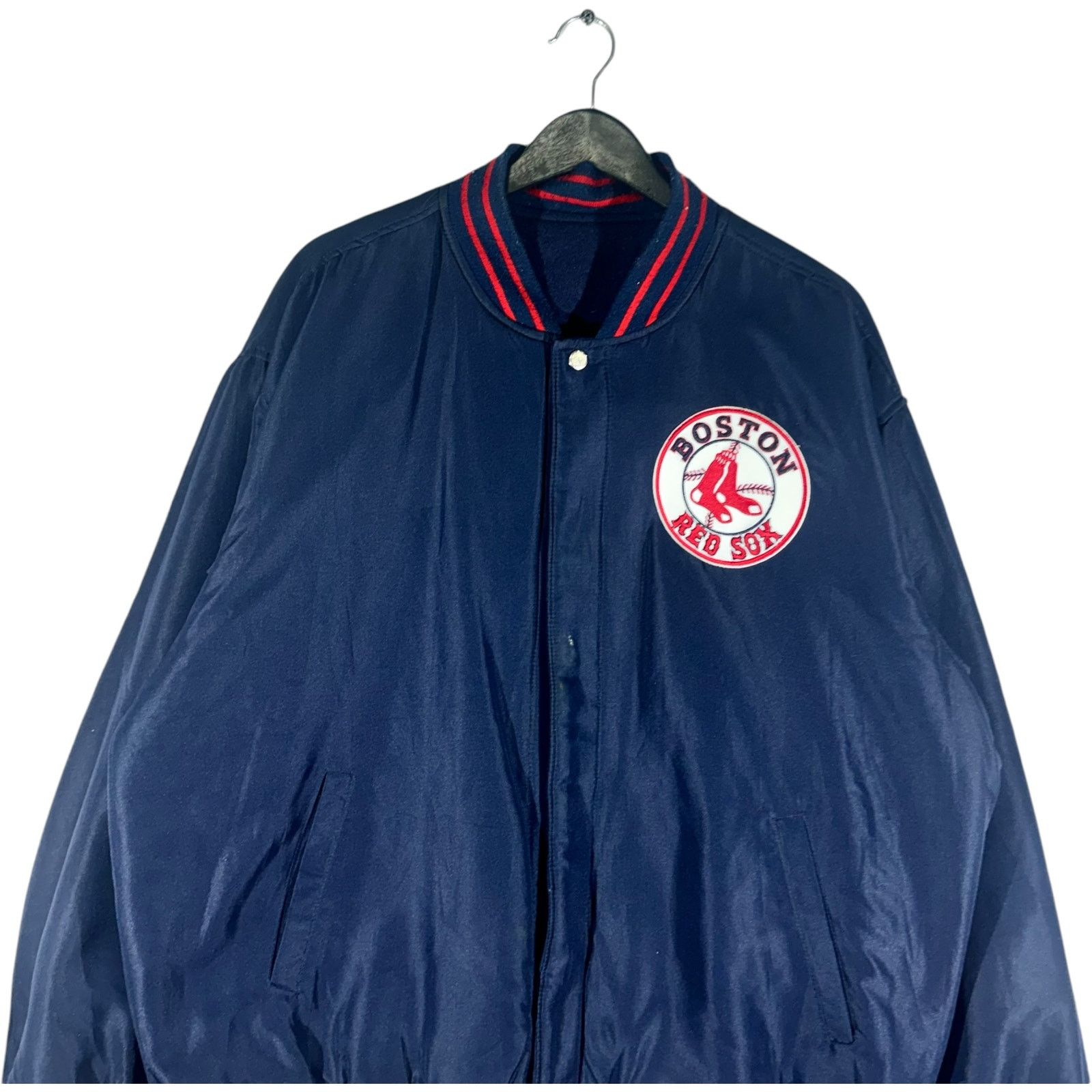 JH Design Vintage Boston Red Sox Reversible Varsity Jacket Size US XL / EU 56 / 4 - 8 Thumbnail