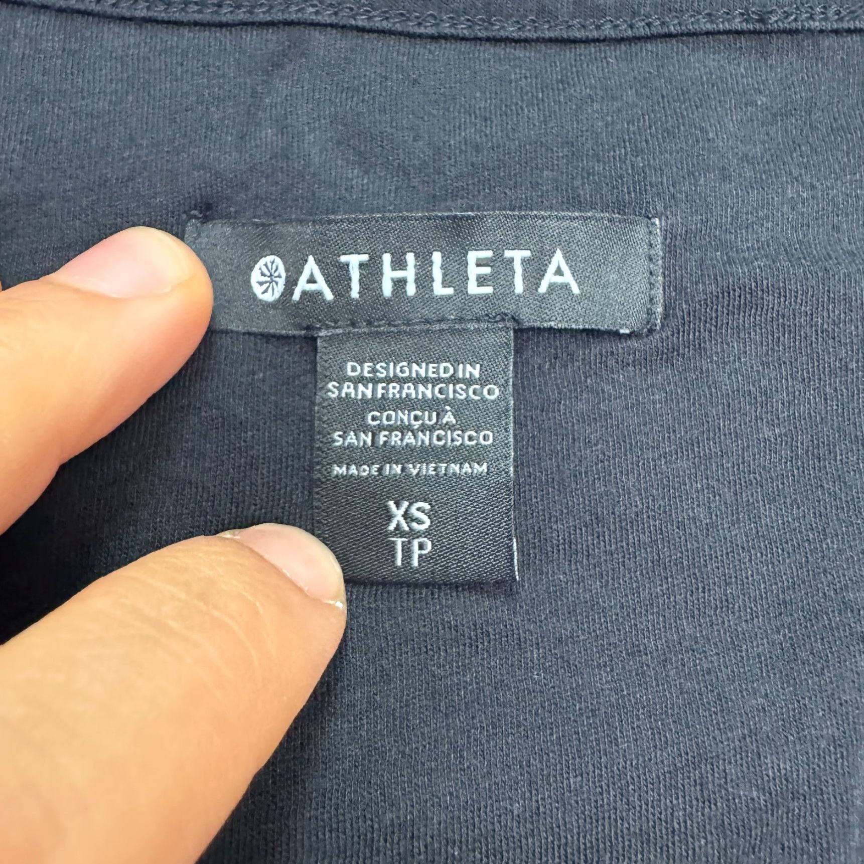 Athleta Athleta Dress XS Womens Black Ruched Knit Sleeveless Scoop Neck Bodycon Short Solid Casual Size XS / US 0-2 / IT 36-38 - 6 Thumbnail