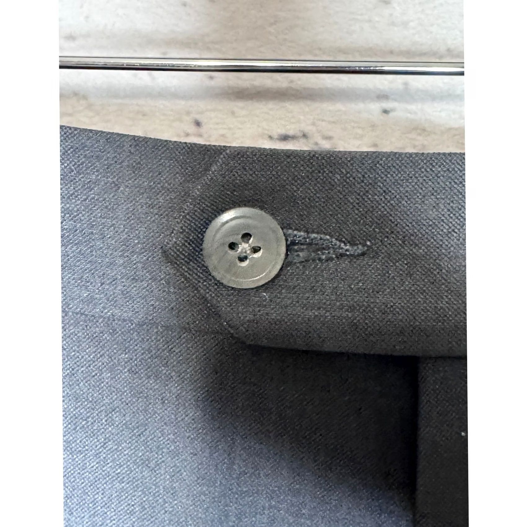 Haggar Haggar Mens Charcoal Herringbone Dress Pants 36x32 Flat Front Pleated Size US 36 / EU 52 - 4 Thumbnail