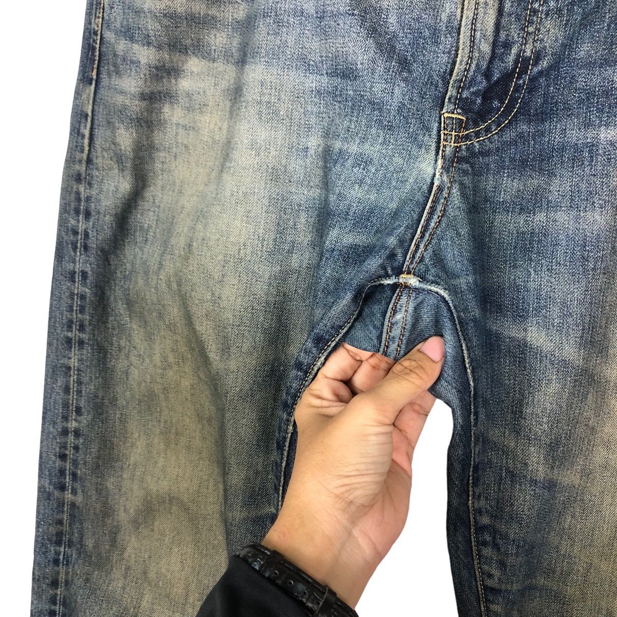Japanese Brand 🔥Vintage Denim Jeans Uniqlo Japan Issey Miyake Size US 40 / EU 56 - 15 Thumbnail