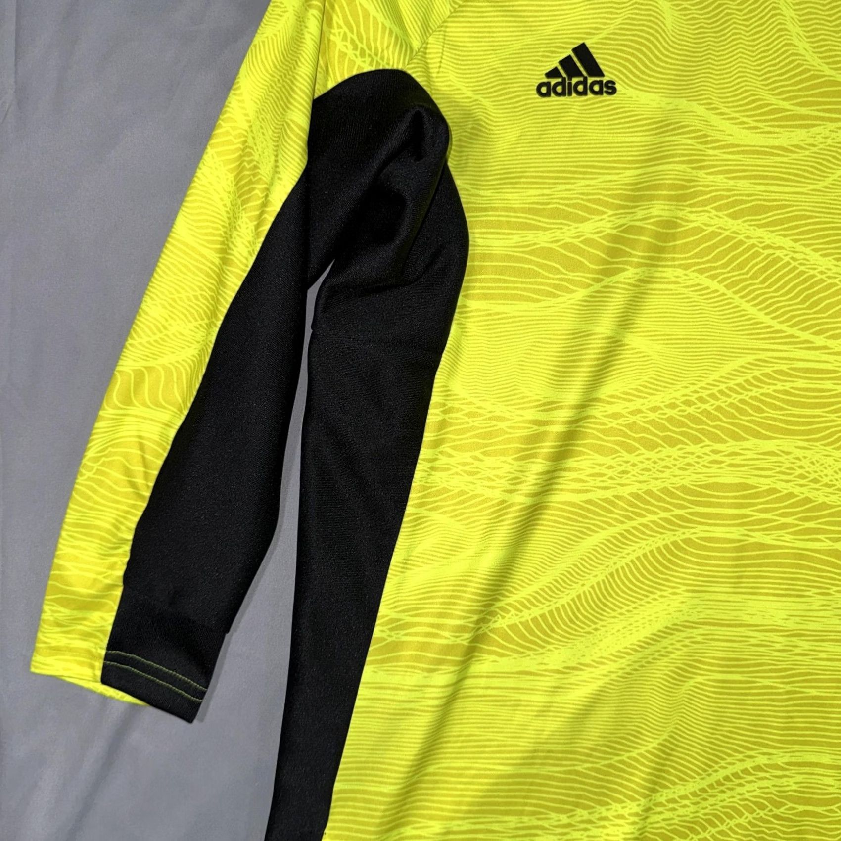 Adidas Adidas Primeblue Jersey Mens M Yellow Long Sleeve Soccer Shirt Size US M / EU 48-50 / 2 - 6 Thumbnail