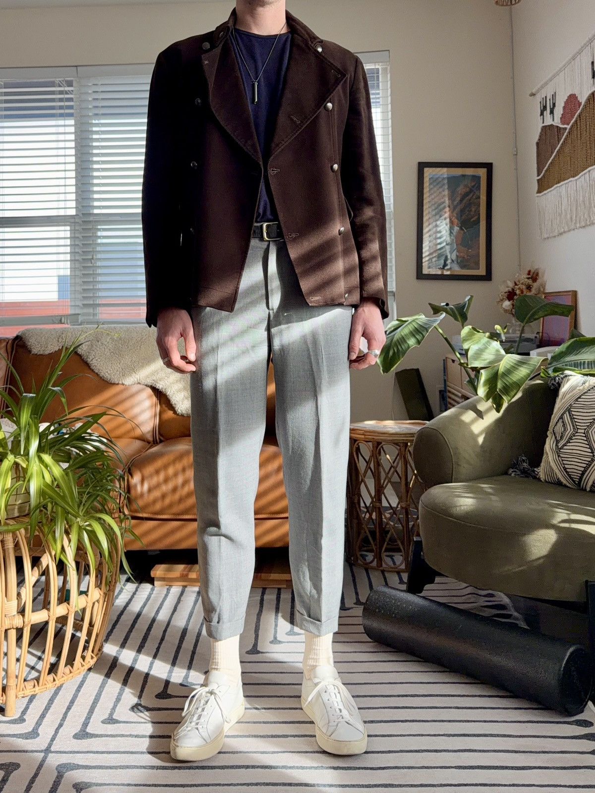 Steven Alan Steven Alan Gray Wool Trousers Made in USA (31) Size US 31 - 5 Thumbnail