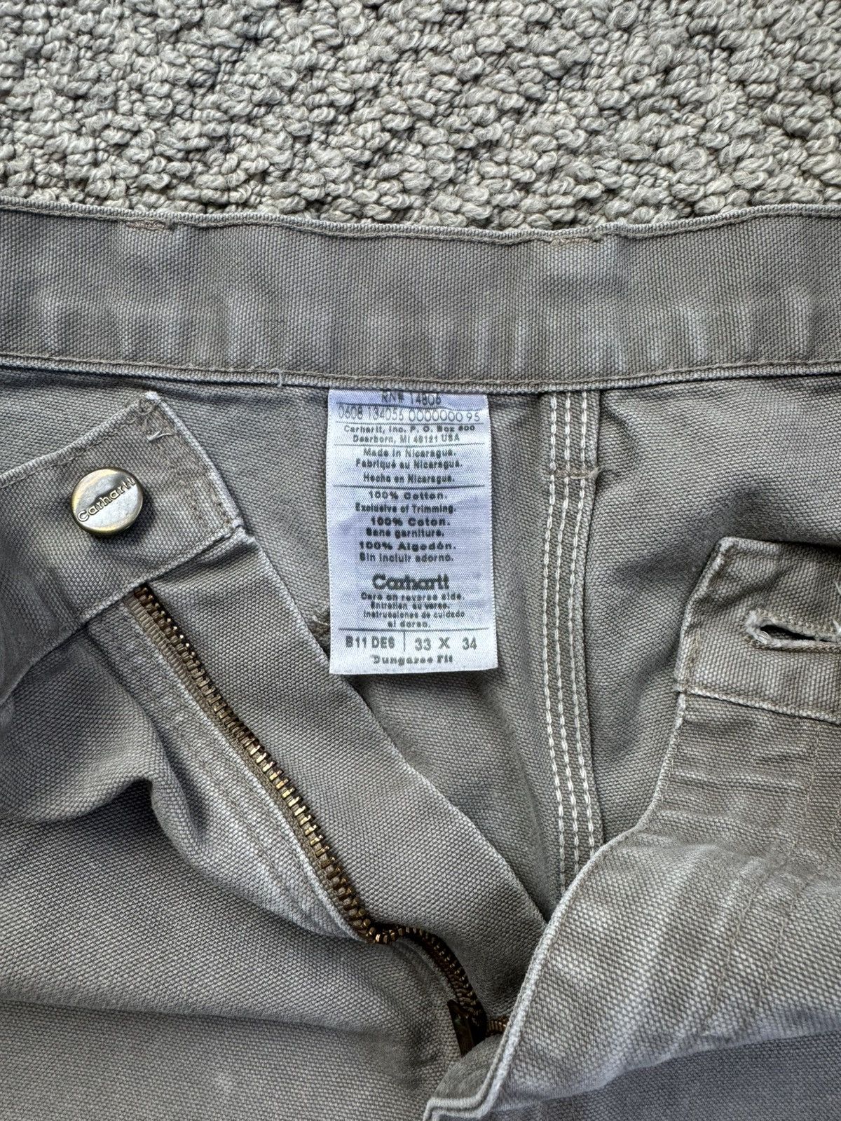 Carhartt Vintage Beige Carhartt Pants Size US 33 - 5 Thumbnail