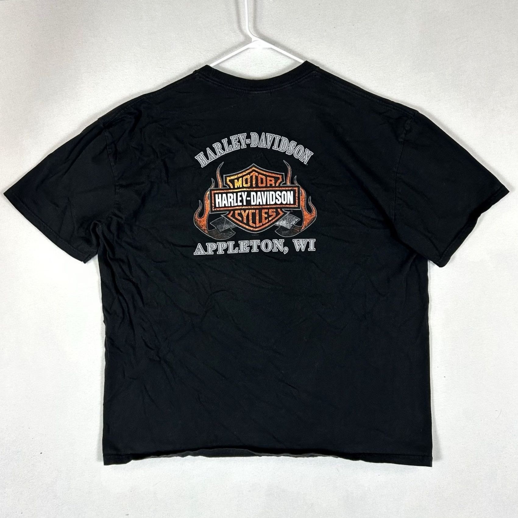 Harley Davidson Harley-Davidson Live Free Ride Hard T-Shirt Mens 3XL Short Sleeve Black Crew Neck Graphic Print 2008 Harley Davidson Size US XXL / EU 58 / 5 - 6 Thumbnail