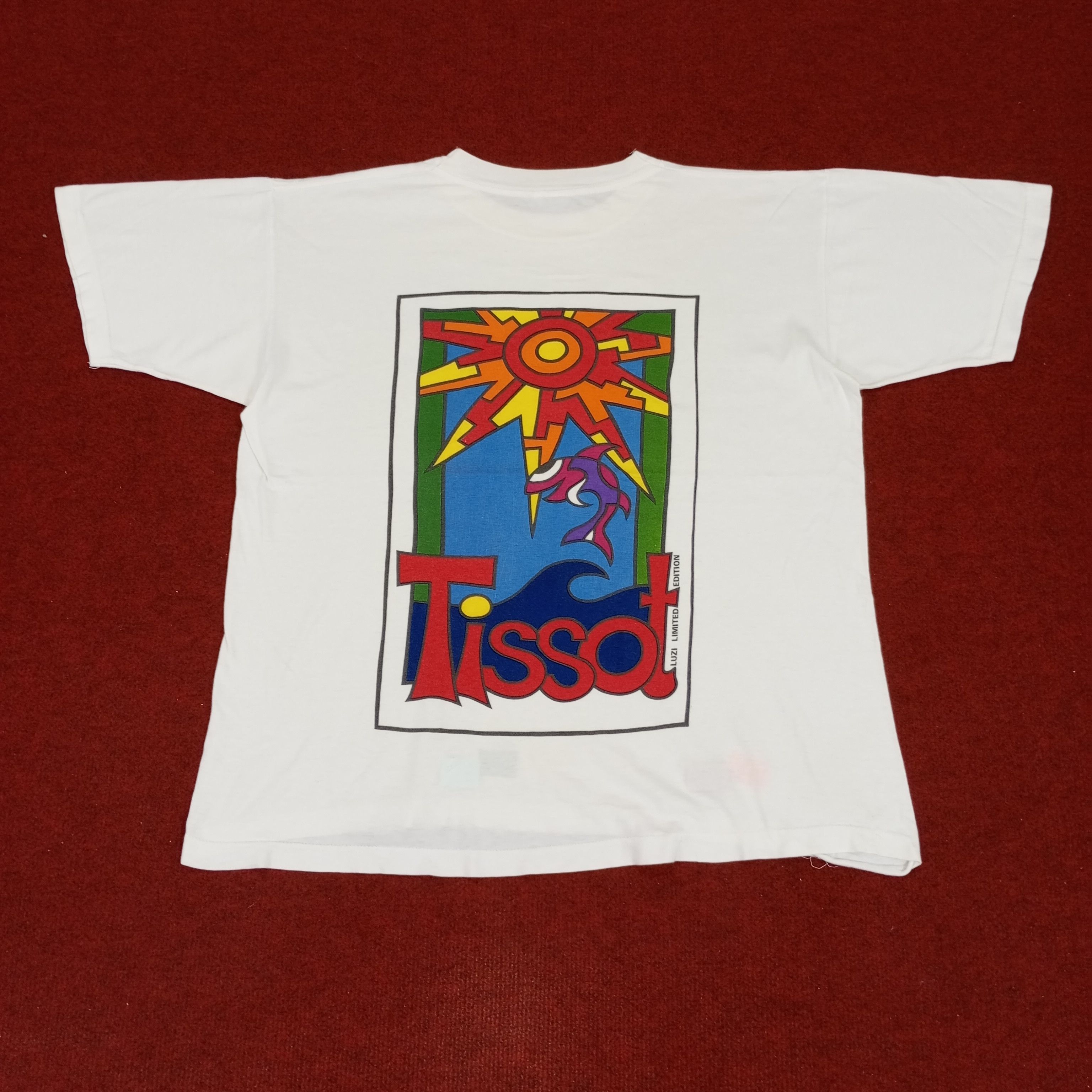 Tissot × Vintage Tissot Watch Brand Backprint Art Style Tshirt Size US L / EU 52-54 / 3 - 1 Thumbnail