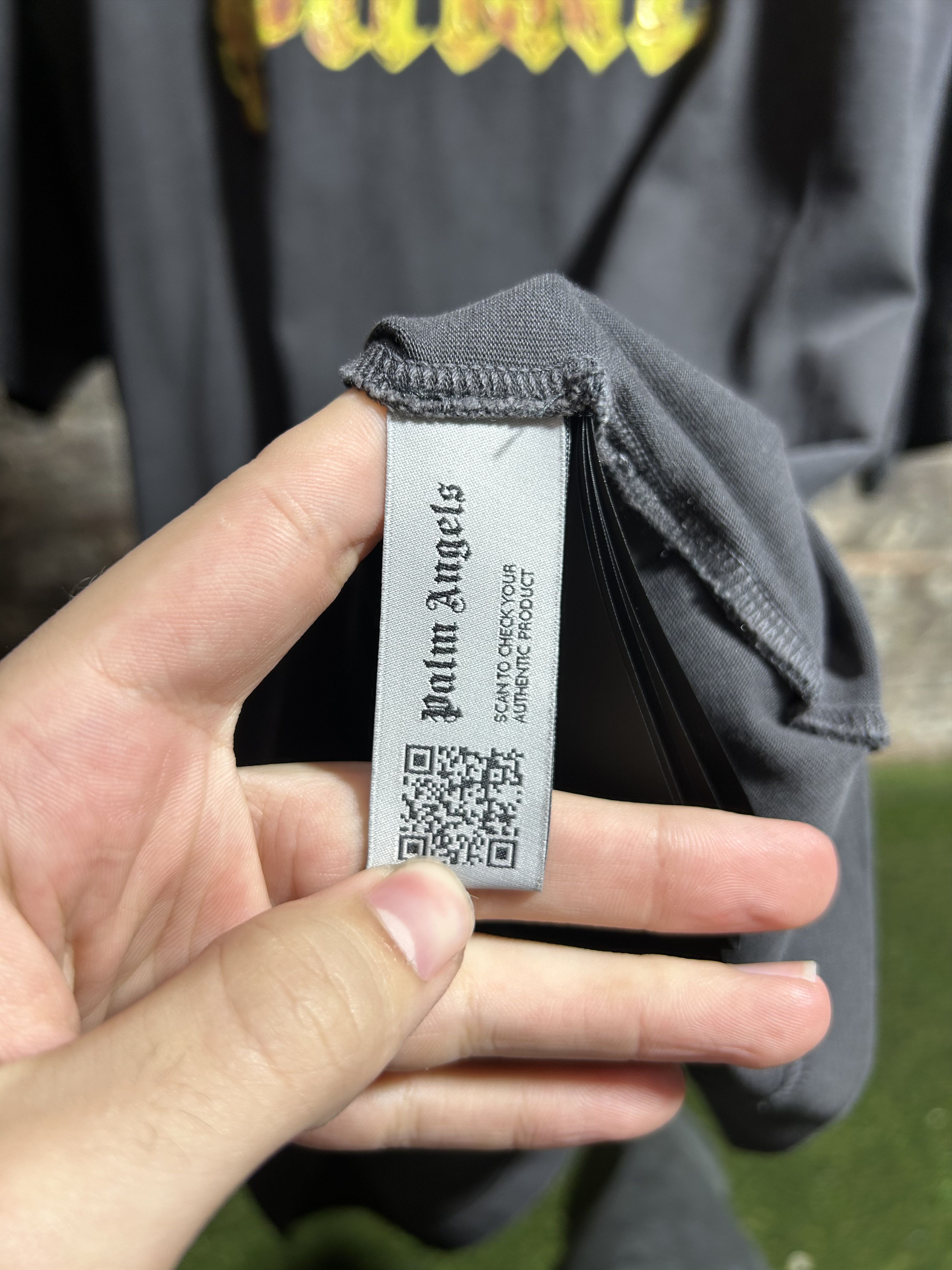 Palm Angels Palm Angels Burning Logo Tee Size US S / EU 44-46 / 1 - 4 Thumbnail