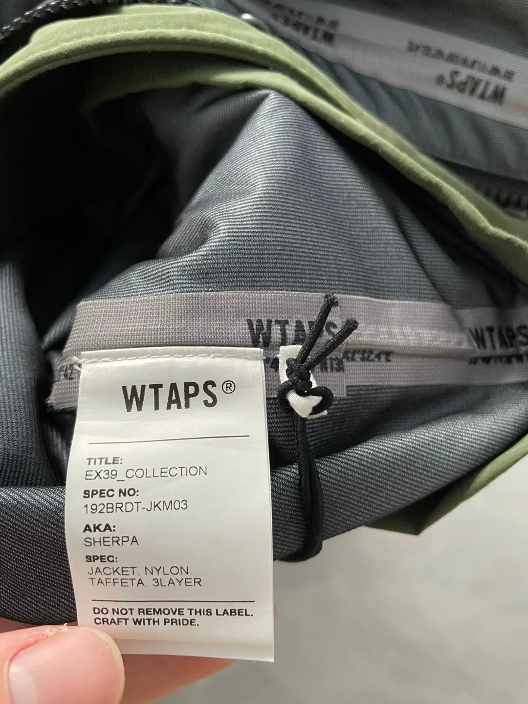 Wtaps WTAPS 19AW SHERPA 3LAYER NYLON TAFFETA OD M JACKET Size US M / EU 48-50 / 2 - 7 Thumbnail