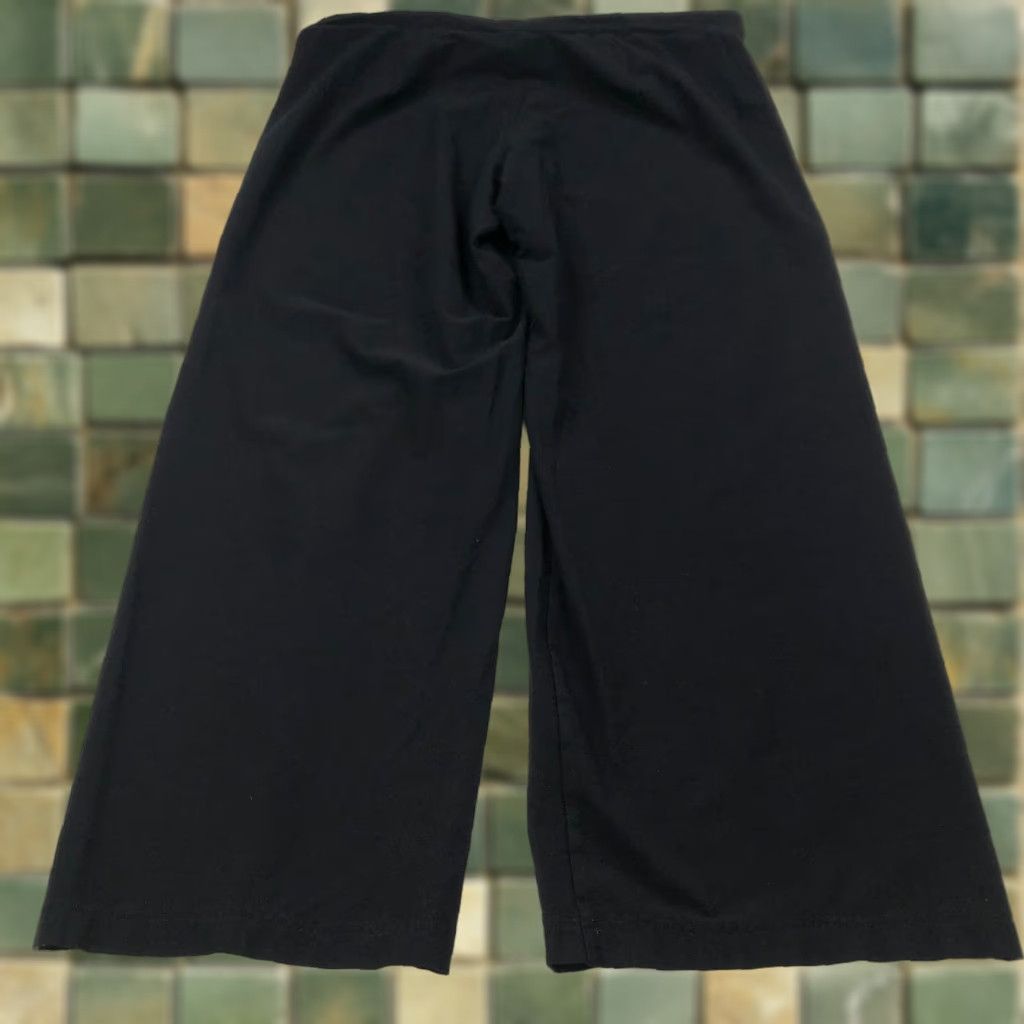 Eileen Fisher Eileen Fisher Pants Black Mid Rise Viscose Pull On Large 37W 29L Regular Inseam 29" Flat Front Pockets Women's Large Black Pants Size 36" / US 14 / IT 50 - 1 Thumbnail