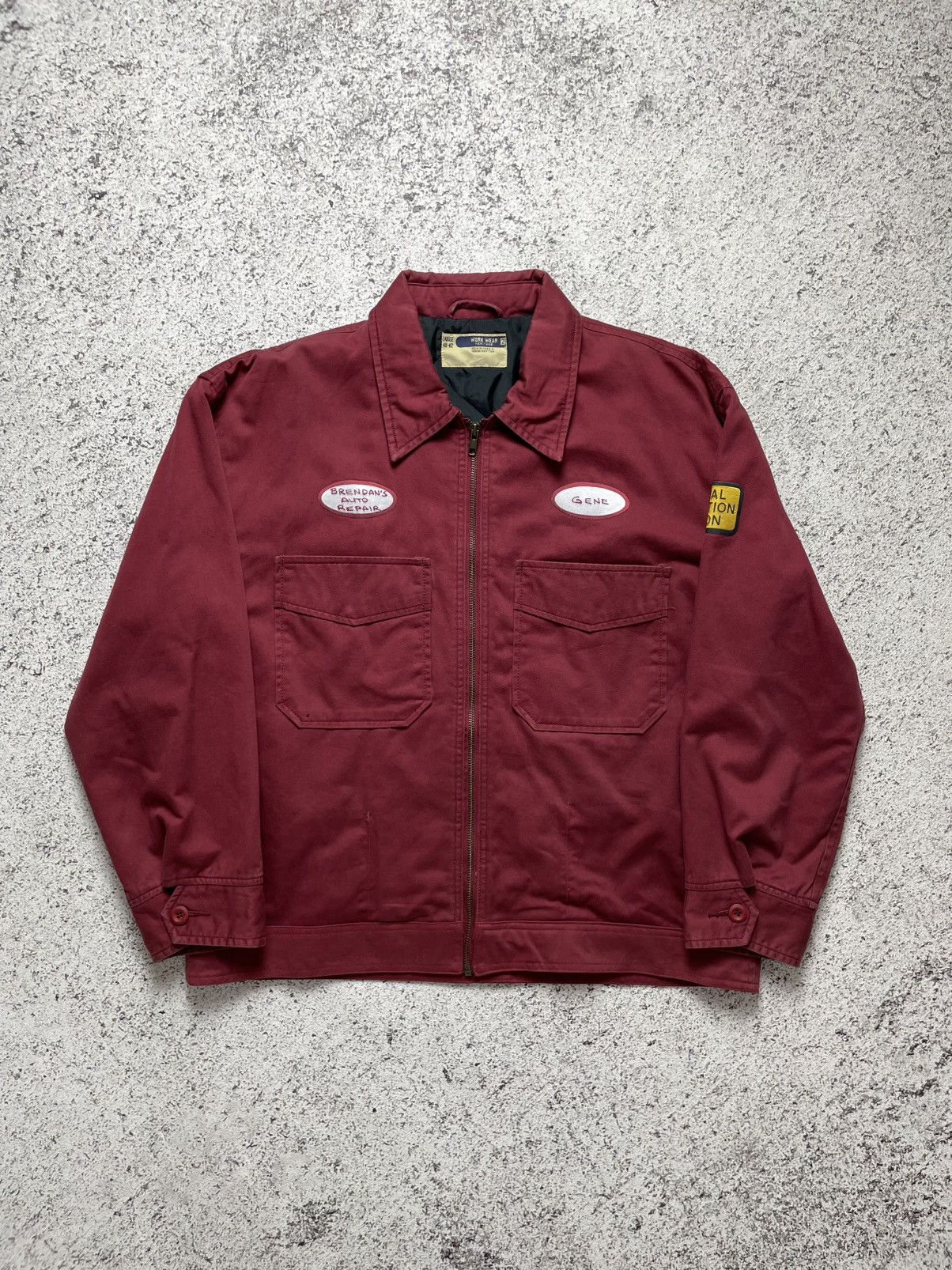 Vintage Vintage 90s Double Pocket Mechanic Work Jacket Size US L / EU 52-54 / 3 - 1 Thumbnail
