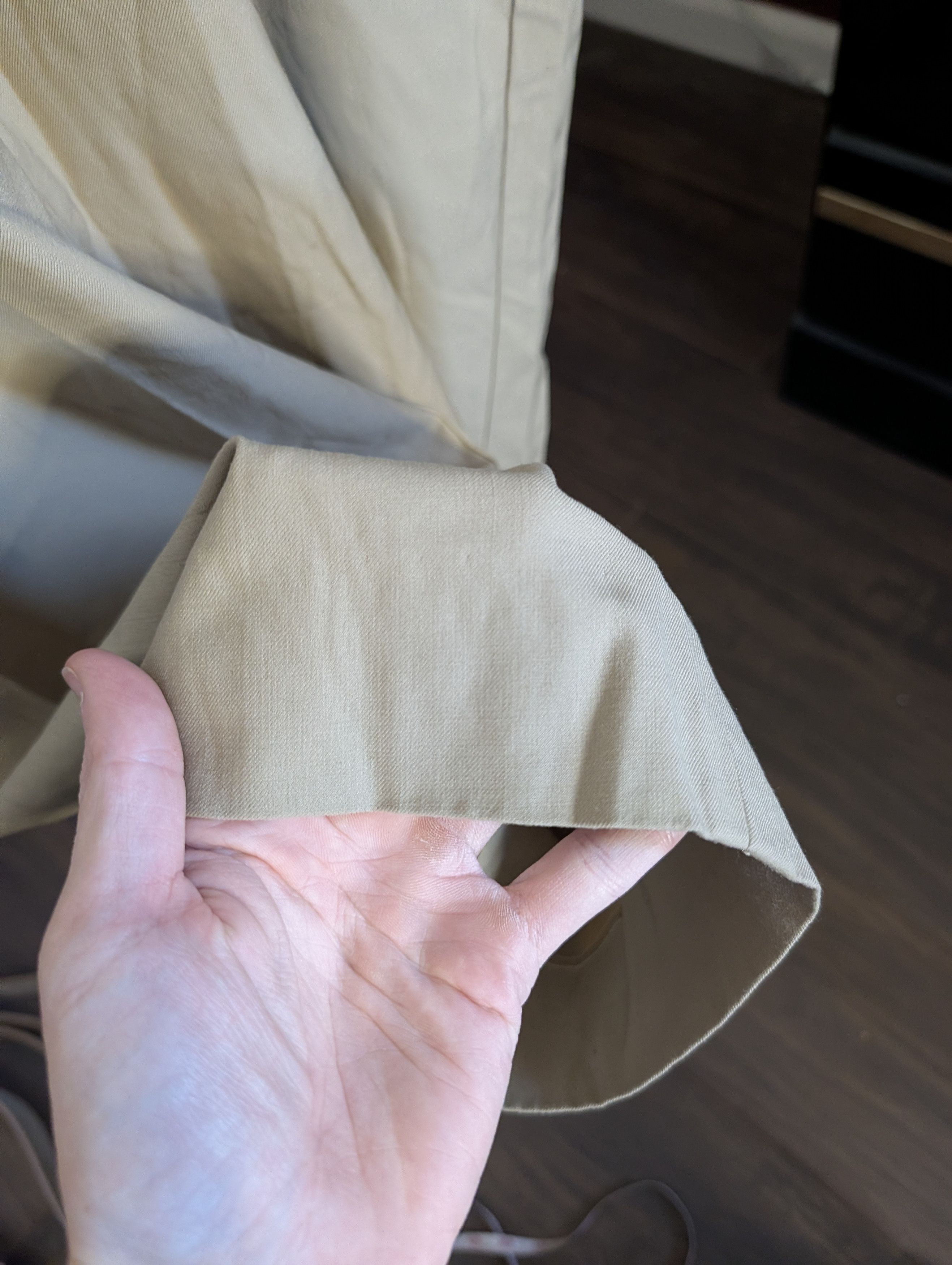 Barneys New York Vintage beige wool twill trousers / dress pants Size US 38 / EU 54 - 5 Thumbnail
