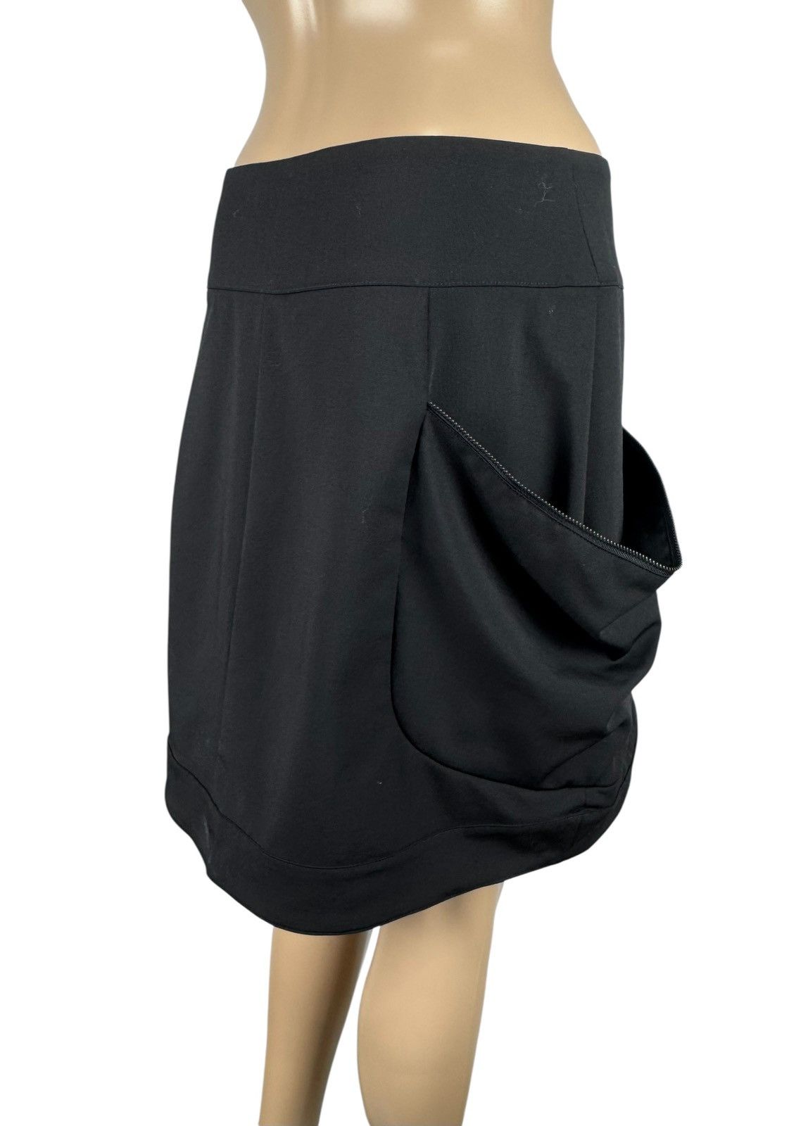 Sarah Pacini Sarah Pacini Wool Mini Skirt Draped Avant Garde size 0 Size 26" / US 2 / IT 38 - 7 Thumbnail