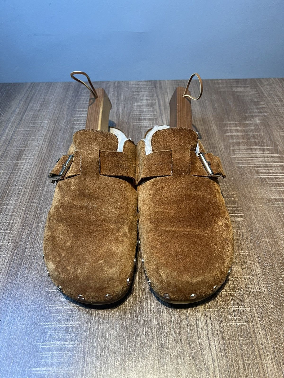 Veronica Beard Veronica Beard Suede Buckle Clogs Mules Size 10 Womens Size US 10 / IT 40 - 3 Thumbnail