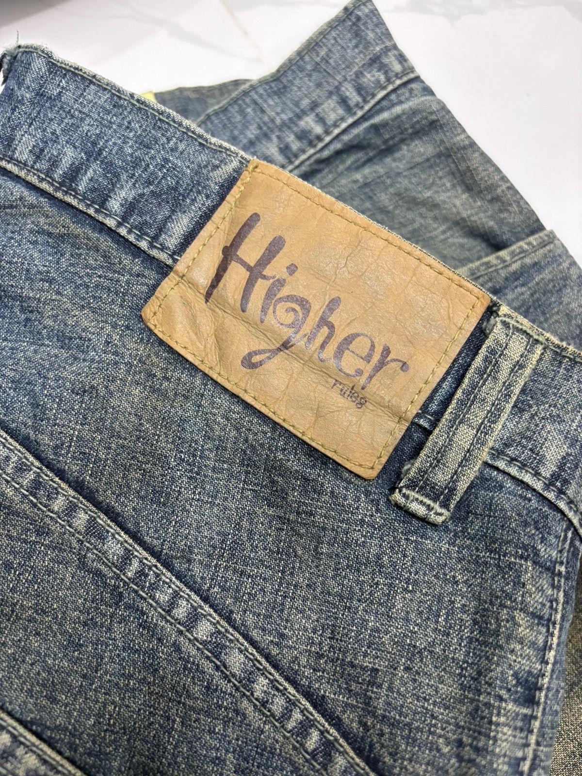 Hysteric Glamour 🔥HIGHER RULES RUSTY MUD WASH BAGGY DISTRESS DENIM JEANS Size US 34 / EU 50 - 12 Thumbnail