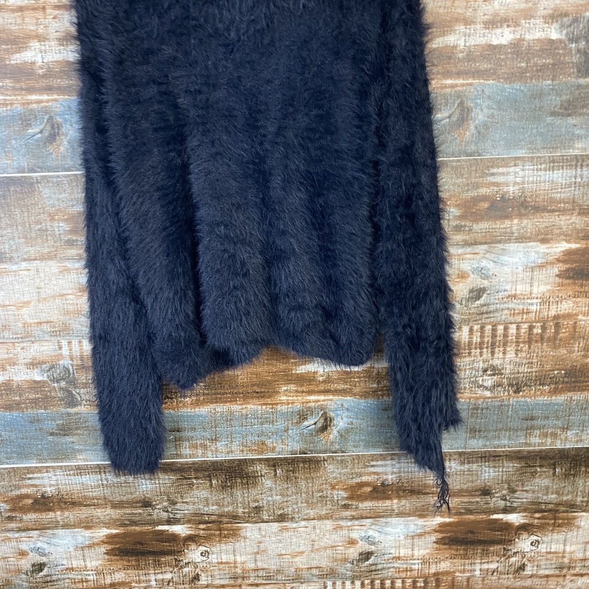 Homespun Knitwear DL Japanese Brand Black Mohair Knitwear #C1173 Size S / US 4 / IT 40 - 14 Thumbnail