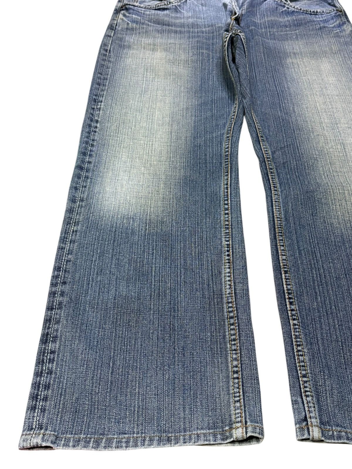 Japanese Brand Vintage Denim Craft Faded Wash Loose Baggy Jeans Size US 36 / EU 52 - 6 Thumbnail