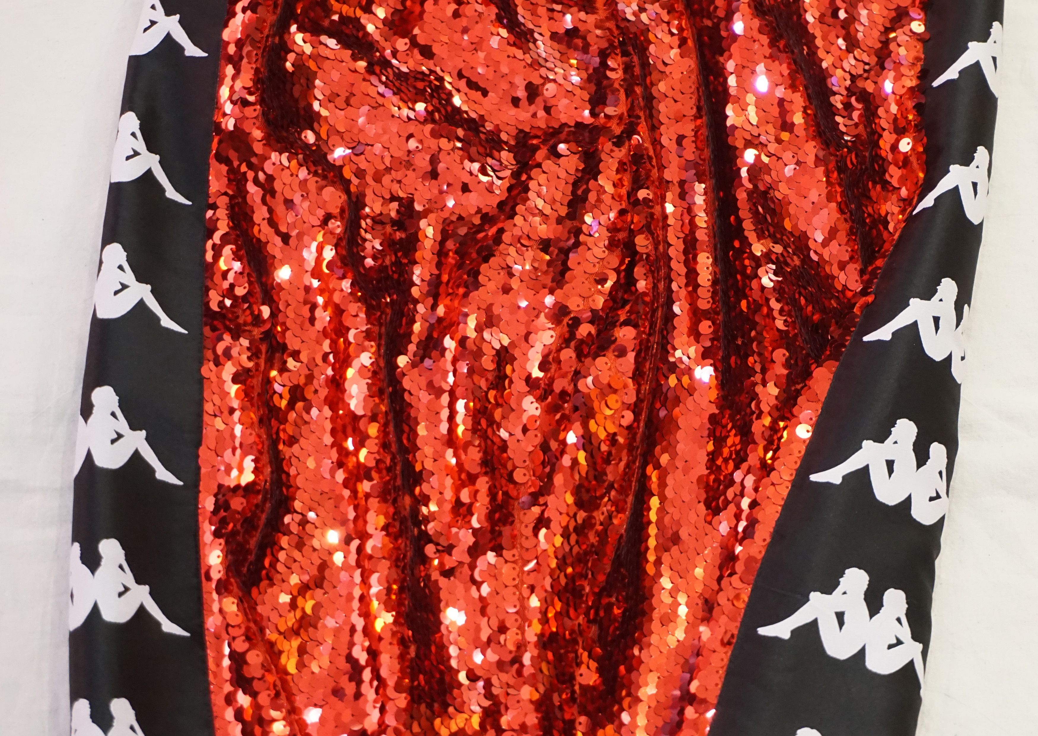 Faith Connexion Kappa x Faith Connexion Red Sequin Pants Size US 26 / EU 42 - 7 Thumbnail