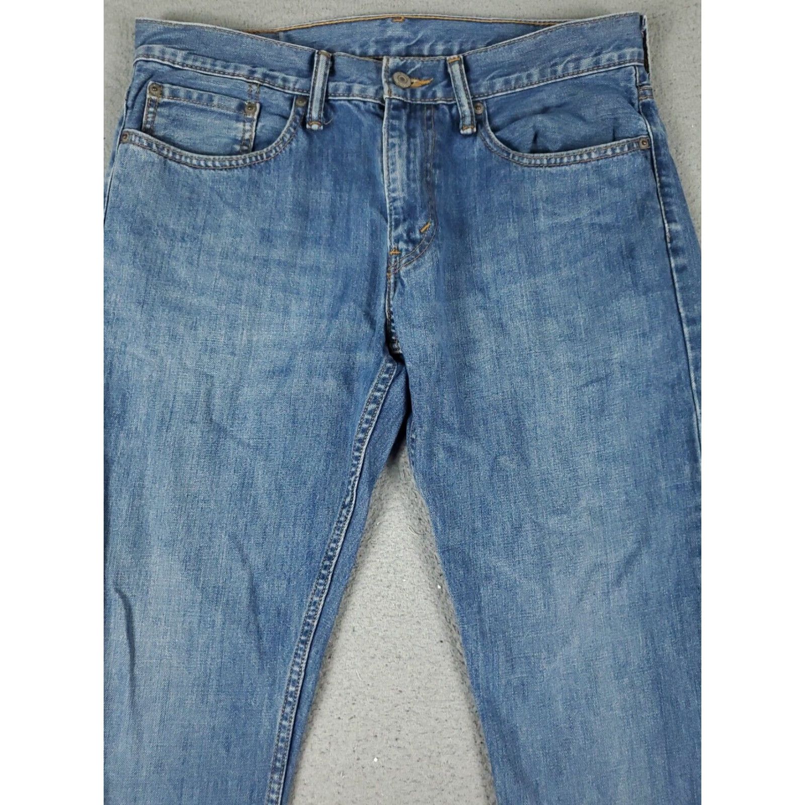 Levi's Levis 514 Straight Leg Jeans Mens Size 32x32.5 Blue Denim Pants Size US 32 / EU 48 - 2 Thumbnail