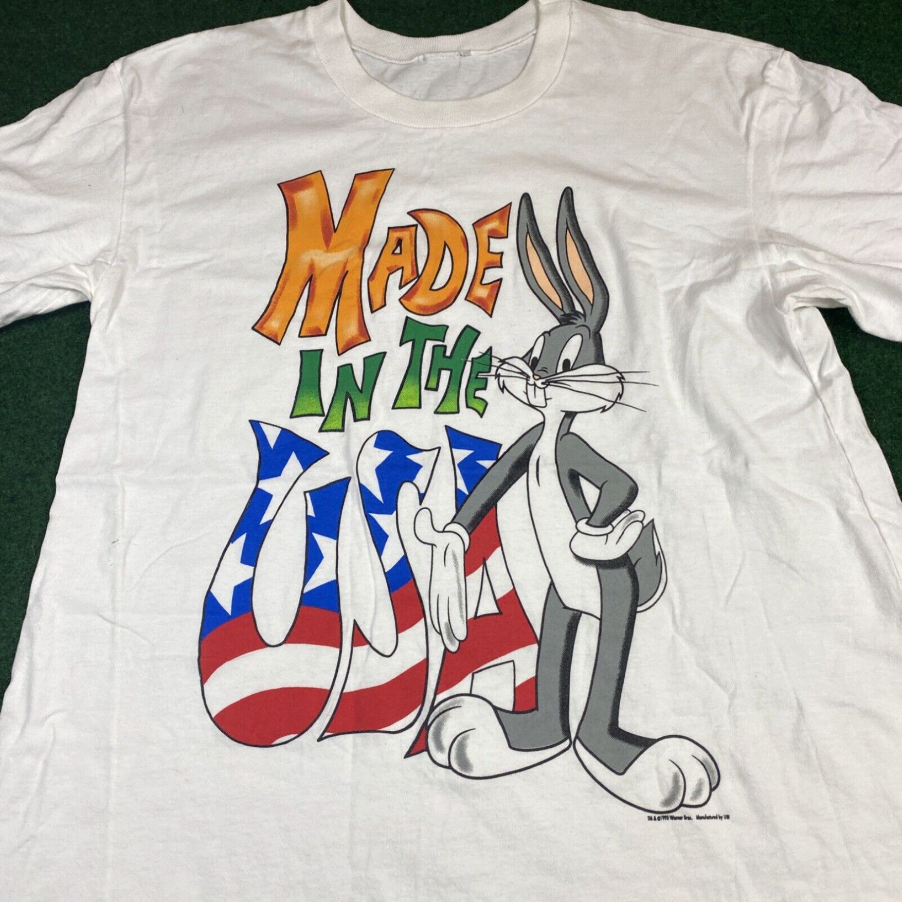 Vintage Vintage Bugs Bunny Shirt 90s Looney Tunes 1995 Made In The USA Fits Large Size US L / EU 52-54 / 3 - 2 Thumbnail