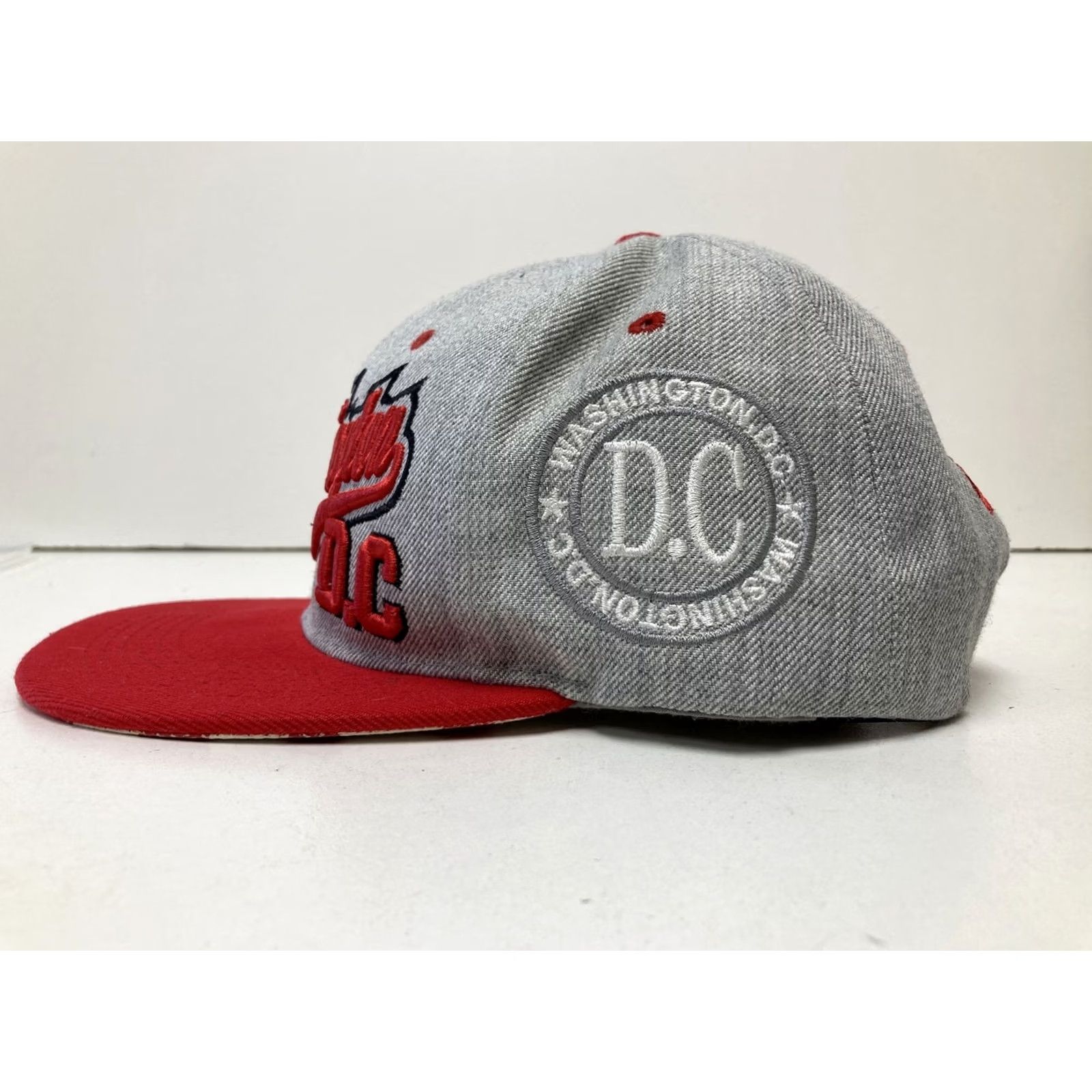 Bally VINTAGE? Washington DC Snapback Ball Cap Hat Adjustable Baseball Adult Gray Turquoise Snapback Men Size ONE SIZE - 3 Thumbnail