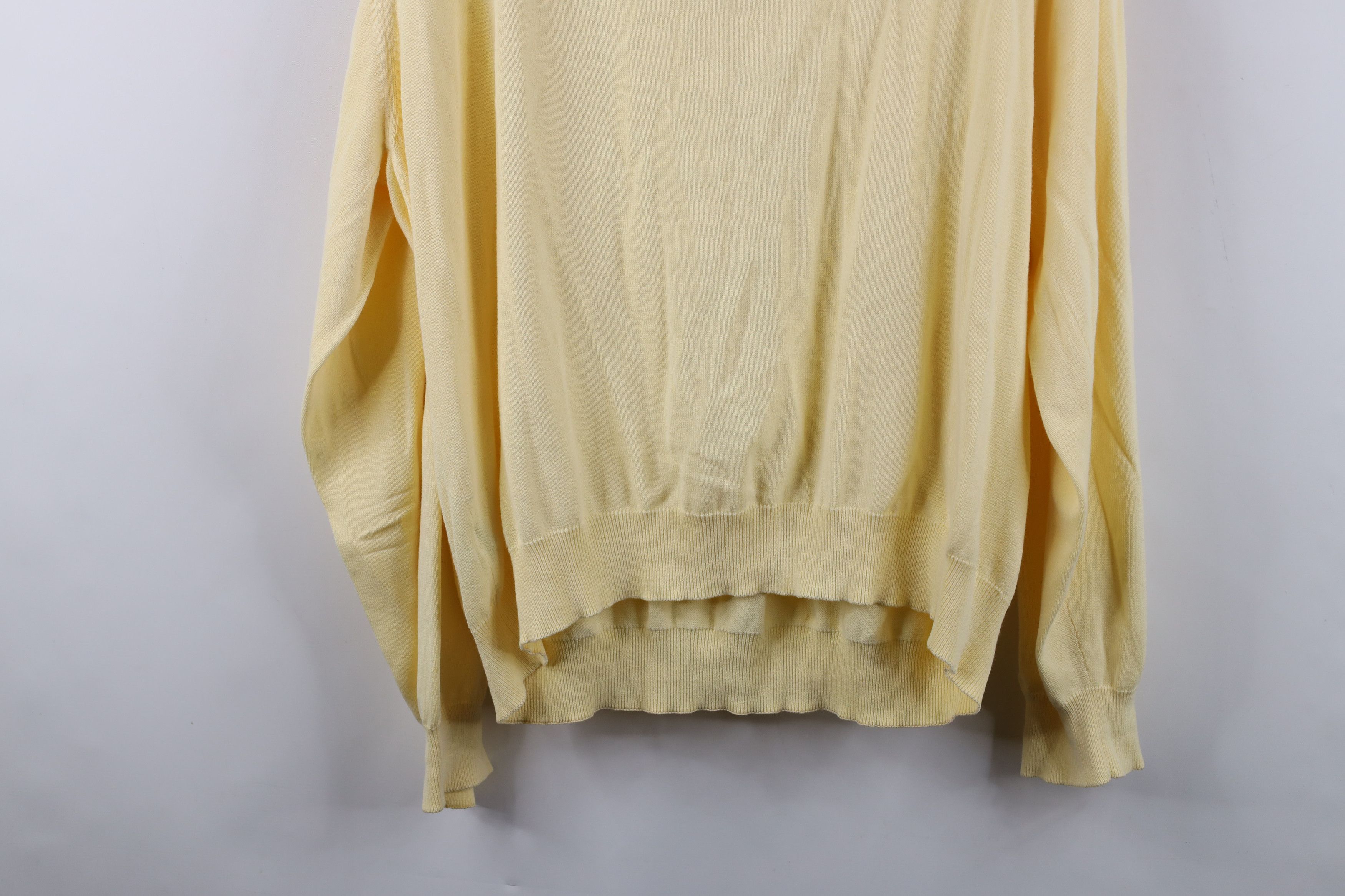 Brooks Brothers Vintage 70s 80s Brooks Brothers Knit Collared Sweater Yellow Size US XL / EU 56 / 4 - 12 Thumbnail