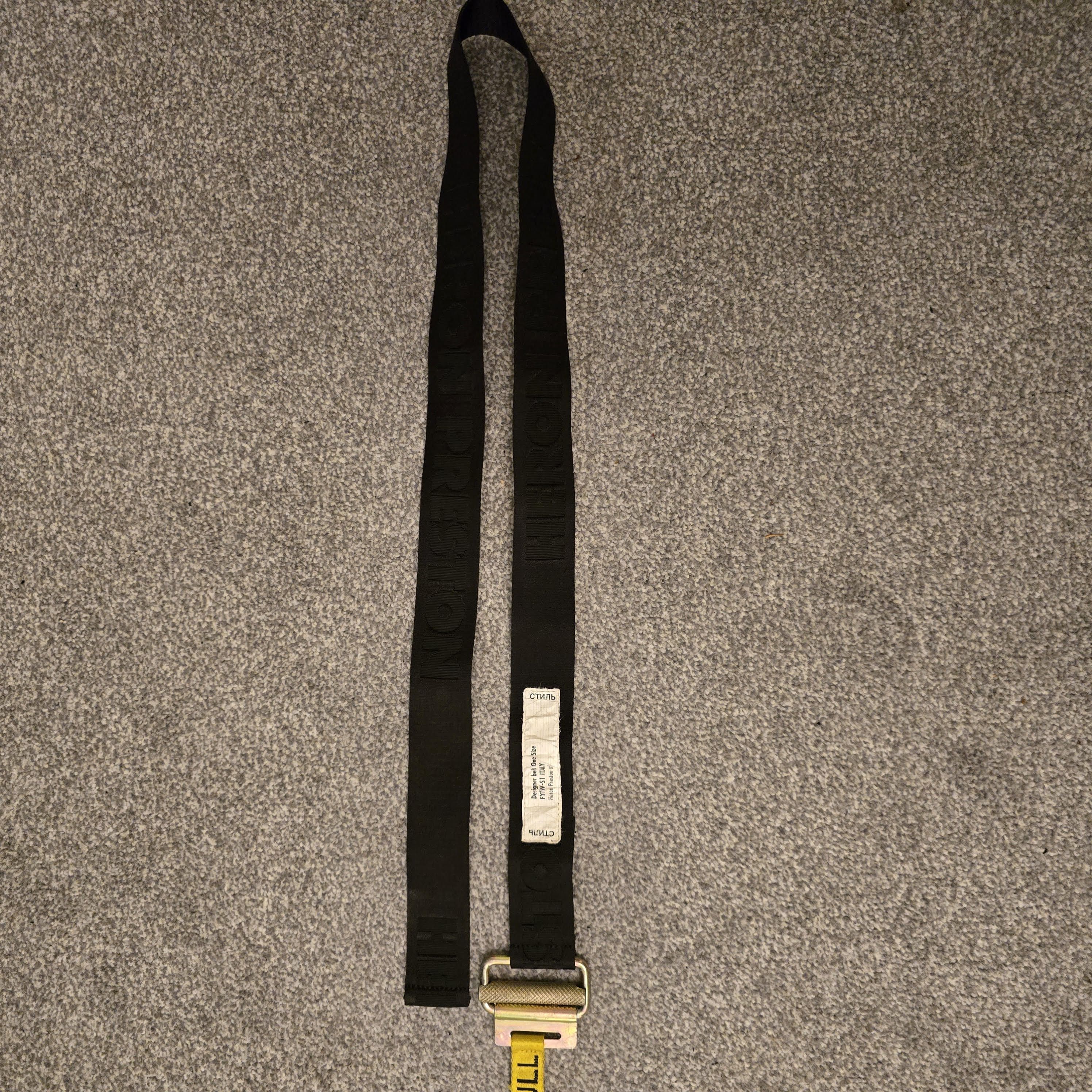Heron Preston Heron Preston Logo Tape Belt Size ONE SIZE - 3 Thumbnail