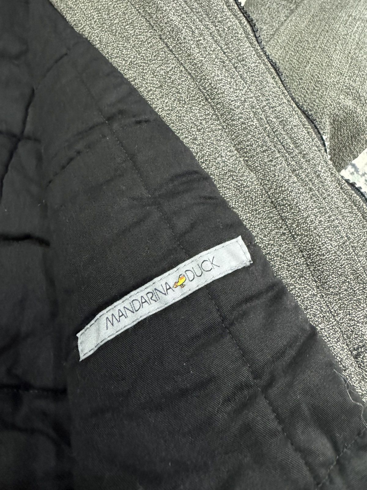 Mandarina Duck VINTAGE 90s MANDARINA DUCK MIX WOOL PARKA JACKET ZIPPER Size US L / EU 52-54 / 3 - 6 Thumbnail