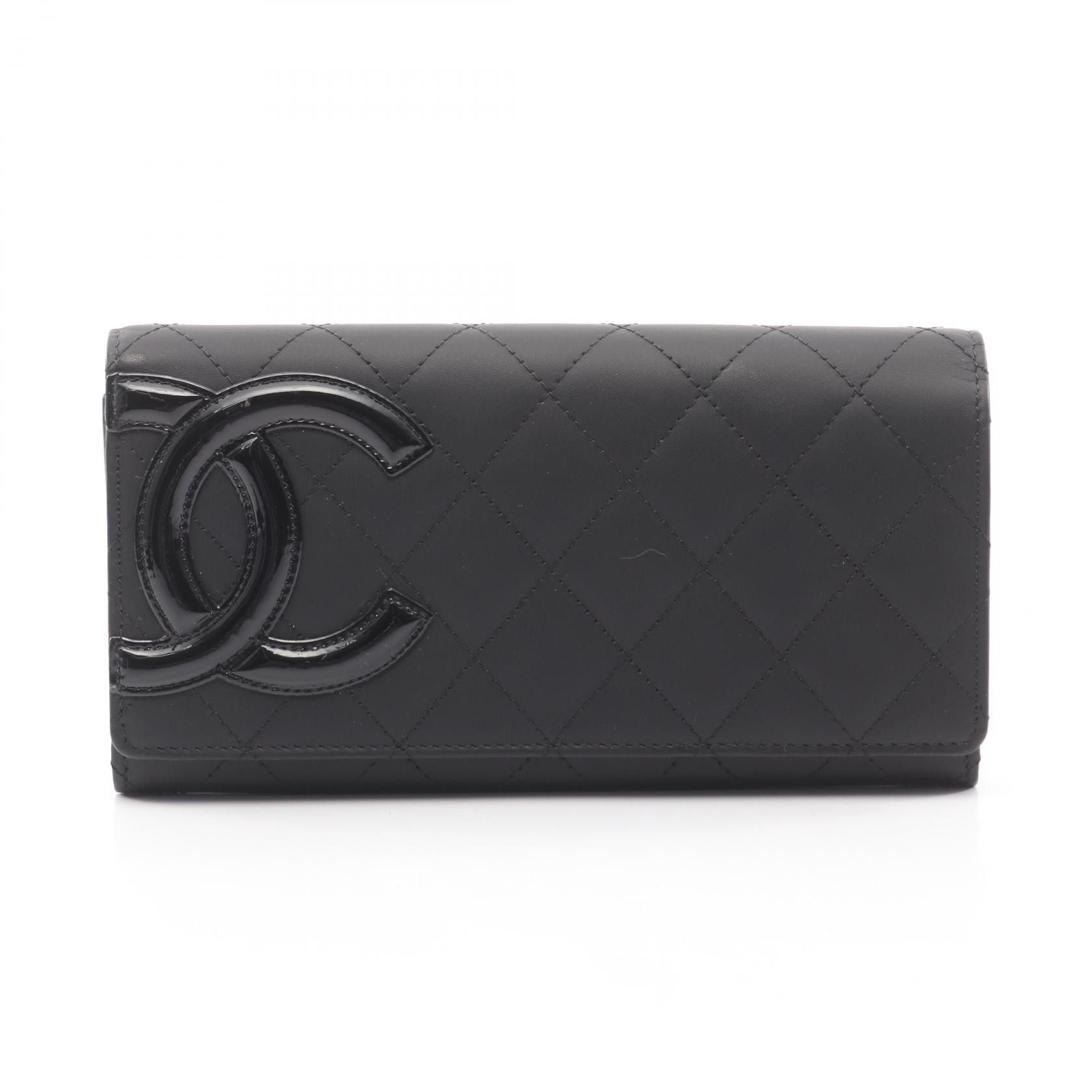 Chanel Chanel CHANEL Cambon Line Patent Leather Long Wallet Leather Long Wallet DUTY FREE for USA Size ONE SIZE - 1 Thumbnail