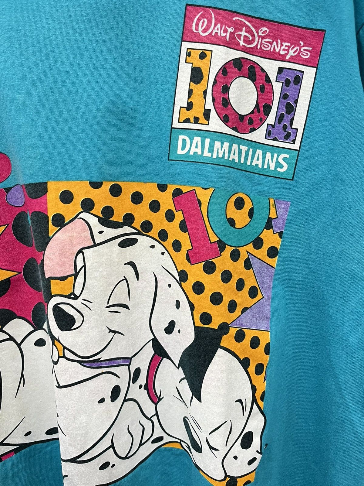 Disney Vintage 90s Walt Disney 101 Dalmatians Pop Art Graphic Tee Size US XL / EU 56 / 4 - 4 Thumbnail