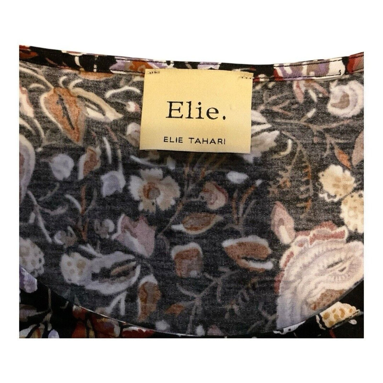Elie Tahari Eli Tahari Floral Top Size S / US 4 / IT 40 - 4 Thumbnail
