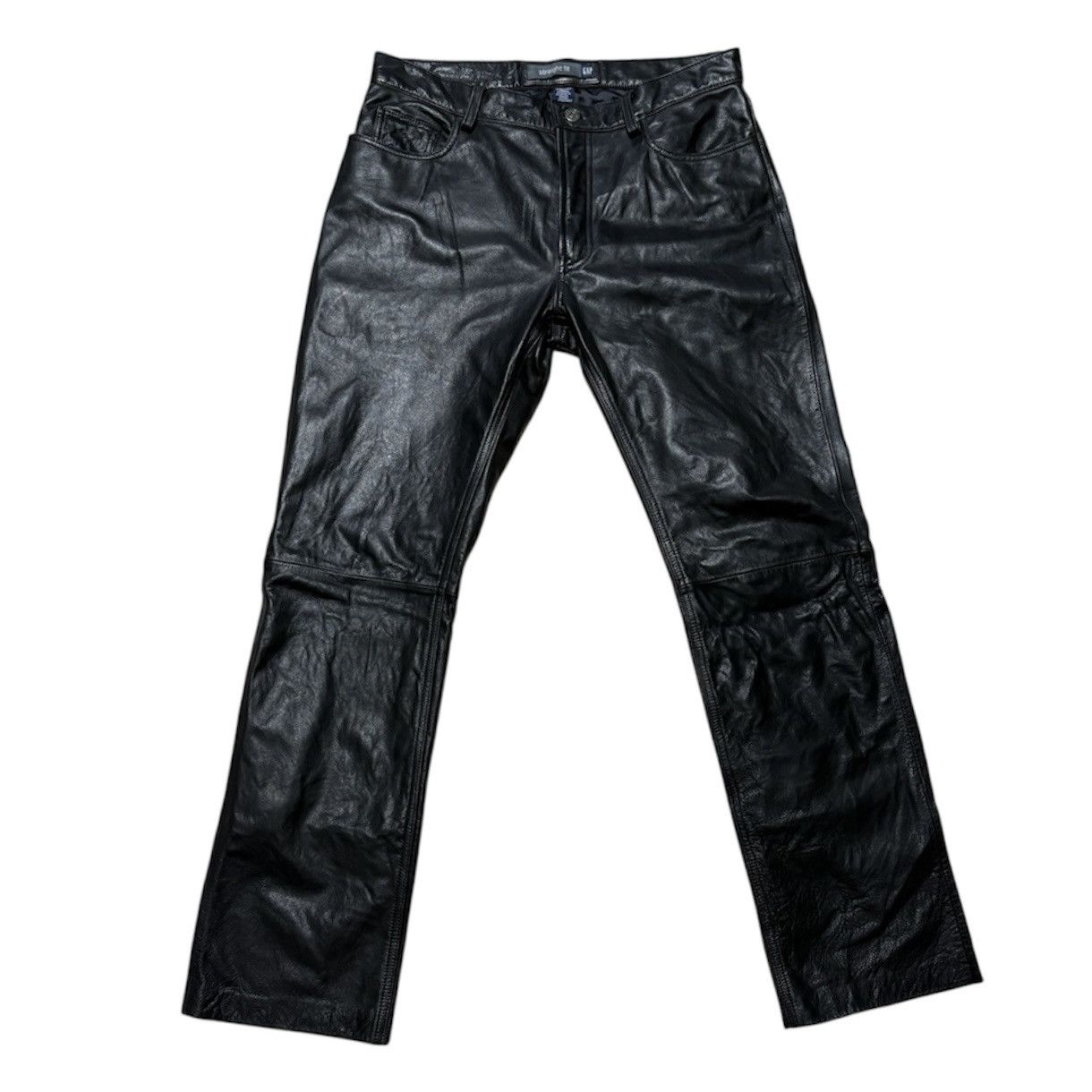 Gap AW2001 GAP LEATHER PANTS Size US 34 / EU 50 - 1 Thumbnail