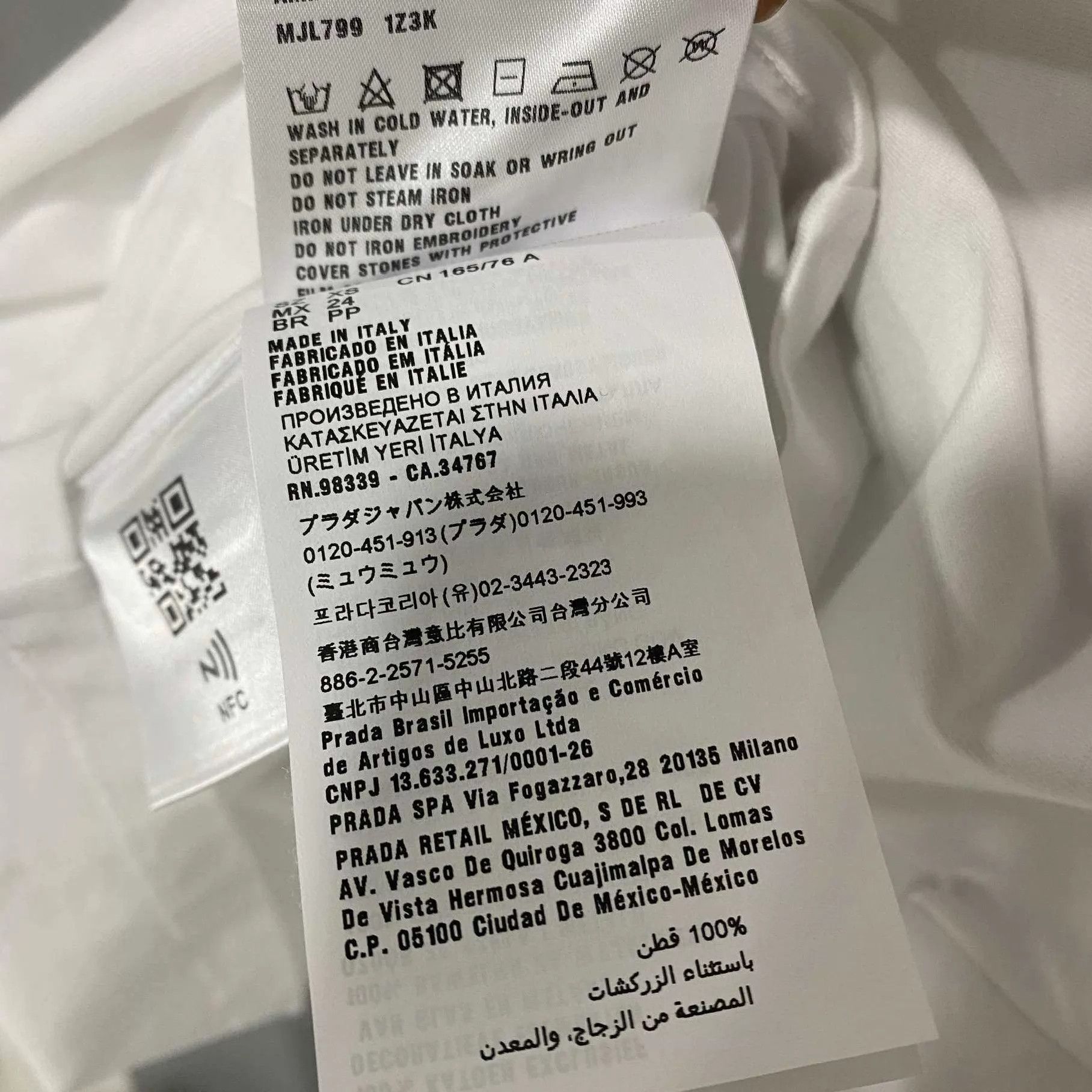 Miu Miu MIU MIU neck crystal letter logo long sleeve top XS Size XS / US 0-2 / IT 36-38 - 4 Thumbnail