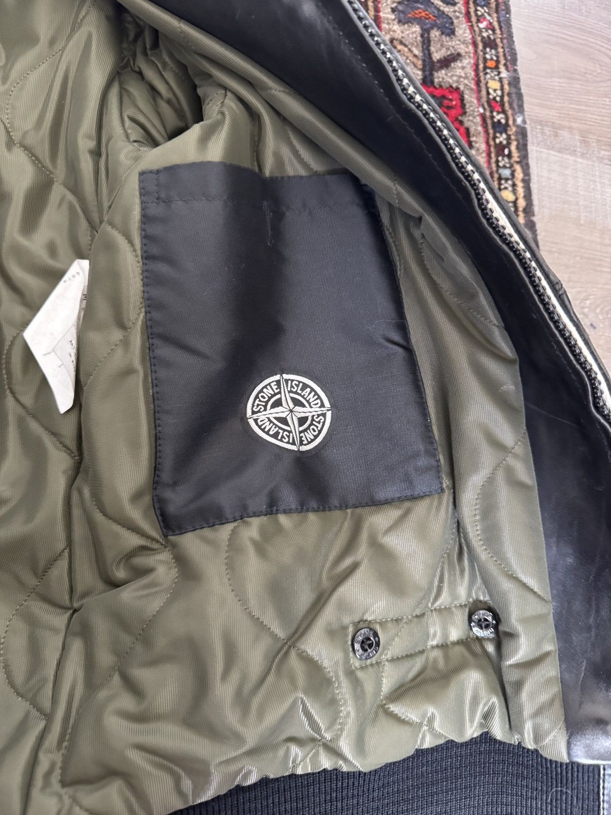 Stone Island Vintage Stone Island Leather Jacket Size US M / EU 48-50 / 2 - 2 Thumbnail