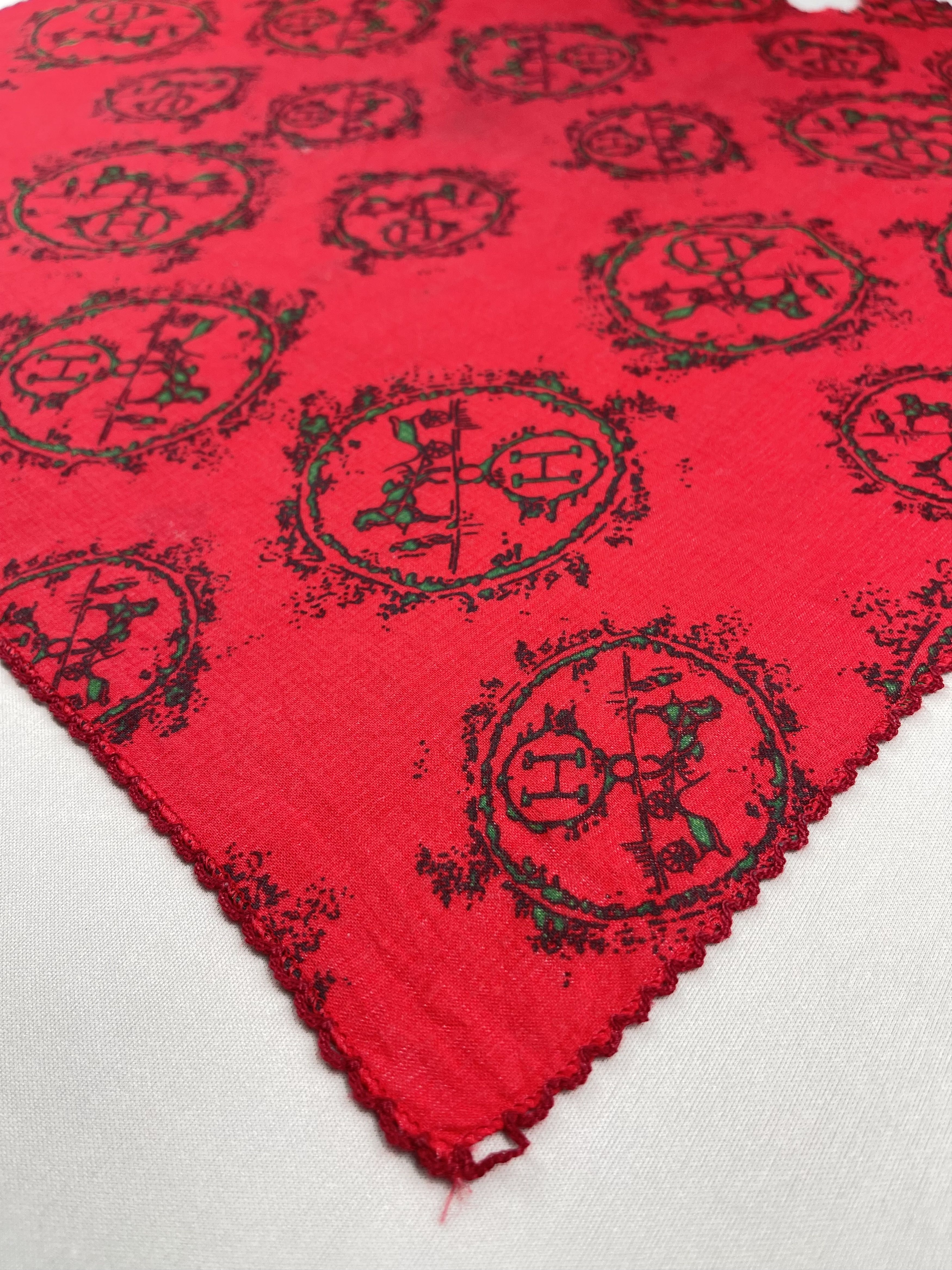 Hermes Vintage Hermes Handkerchief Pocket Square Bandana HM0053 Size ONE SIZE - 4 Thumbnail
