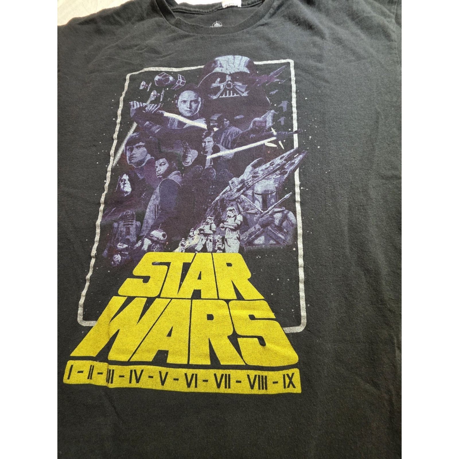 Disney Star Wars Disney Men's Size Xl Short Sleeve Black T-shirt Size US XL / EU 56 / 4 - 2 Thumbnail