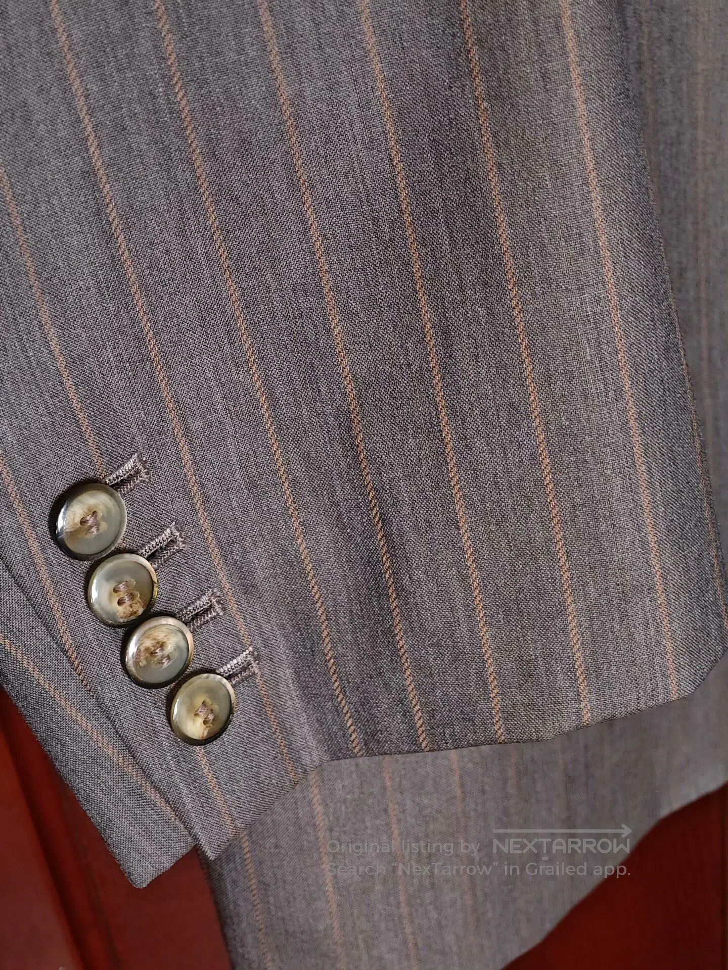 Japanese Brand Dormeuil Custom Wool-Linen Suit. Size US M / EU 48-50 / 2 - 4 Thumbnail