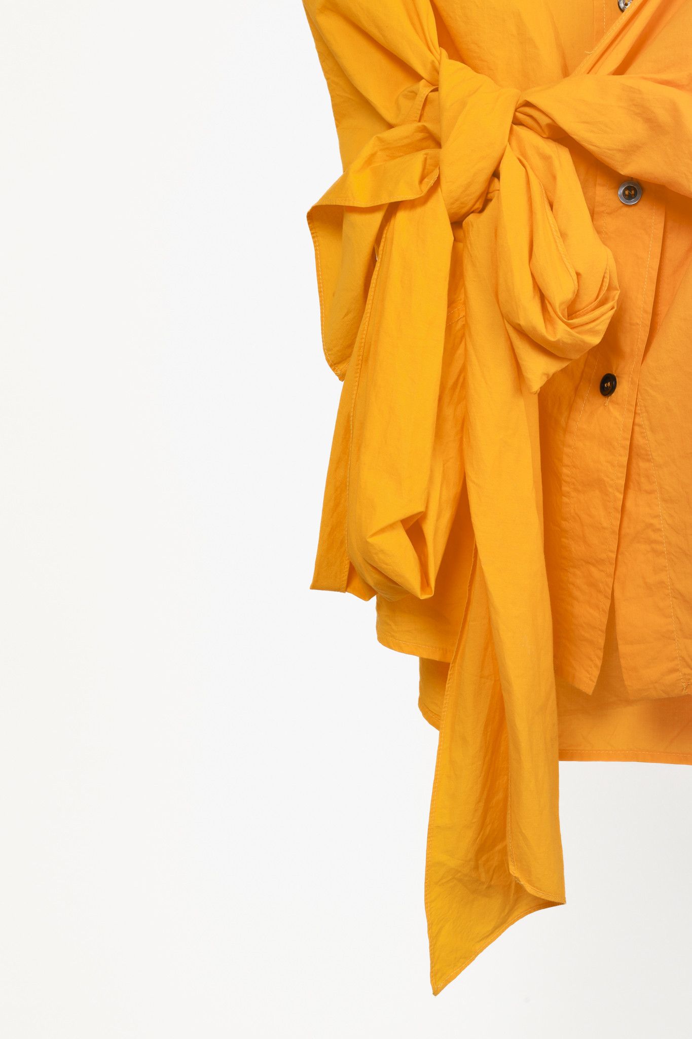 SOFIE D'HOORE Sofie D'Hoore Orange Button Up Tie Front Shirt Size M / US 6-8 / IT 42-44 - 6 Thumbnail