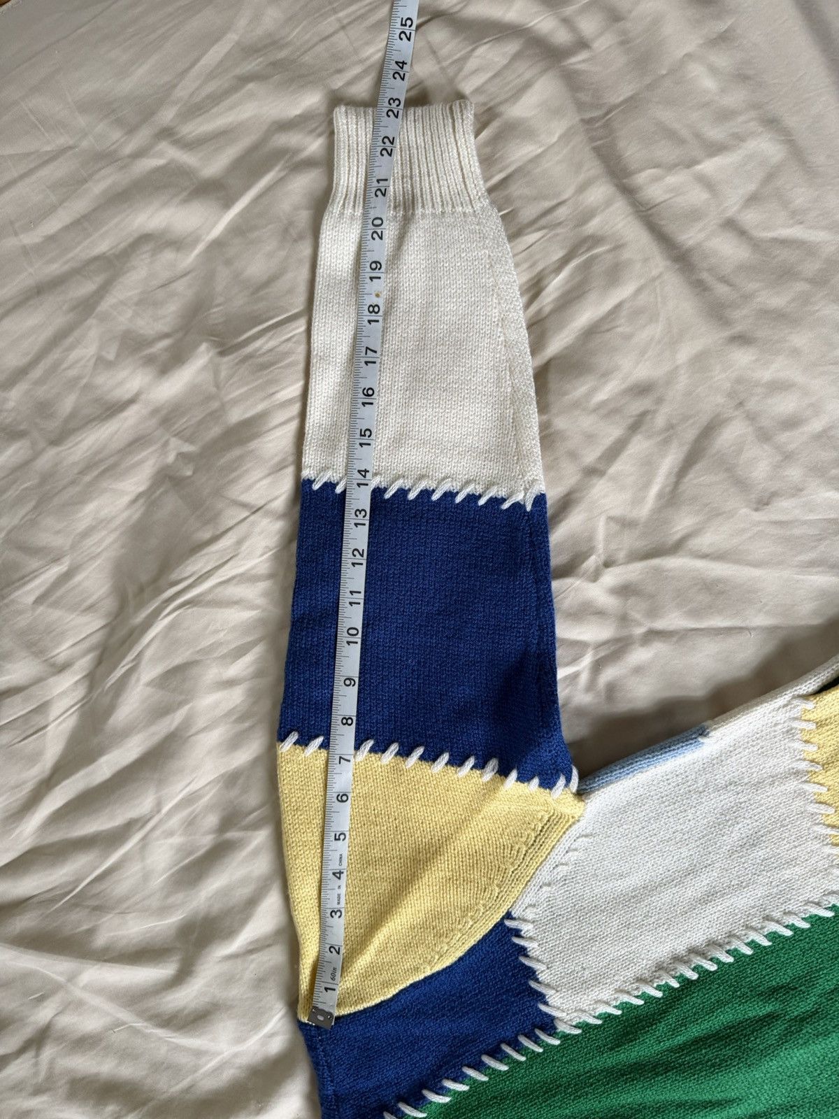 YITAI Yitai Patchwork Cardigan Blue Green Colorblock Size US M / EU 48-50 / 2 - 6 Thumbnail