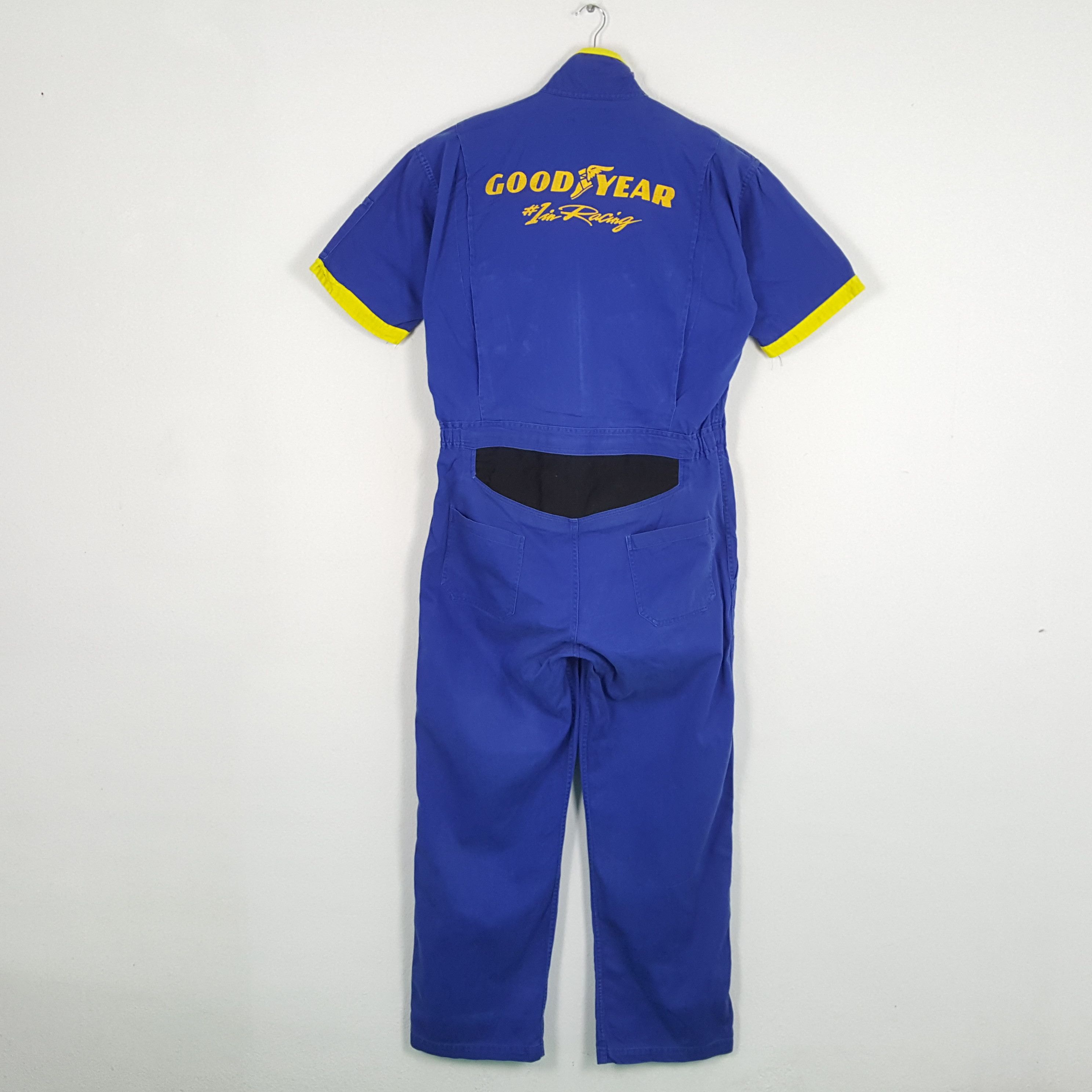 Japanese Brand × Vintage Vintage GOOD YEAR RACING Formula One Crew Coverall Jacket Size US XL / EU 56 / 4 - 1 Thumbnail