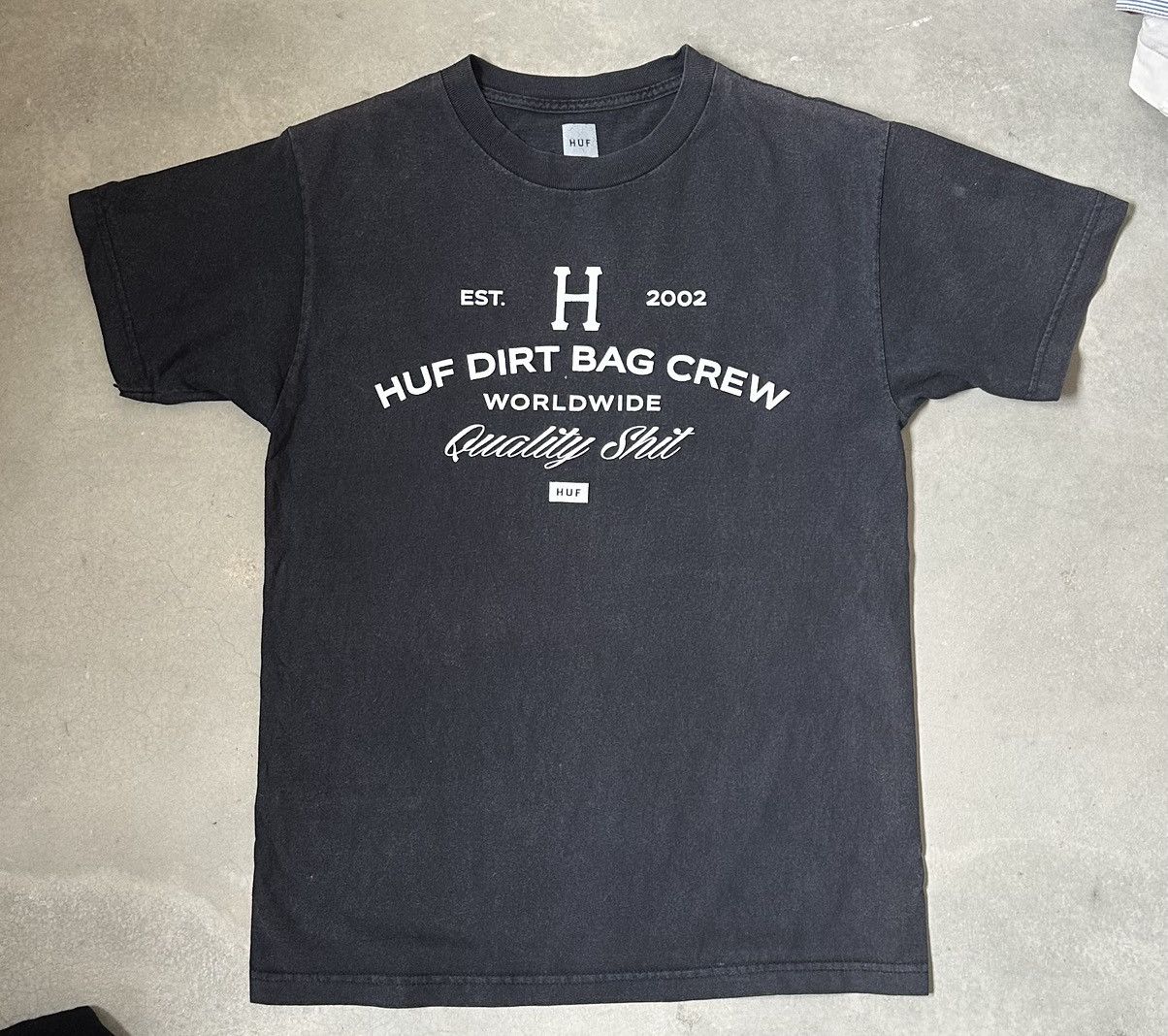 Huf VINTAGE HUF DIRTY BAG CREW WELL FADED TEE Size US M / EU 48-50 / 2 - 1 Thumbnail