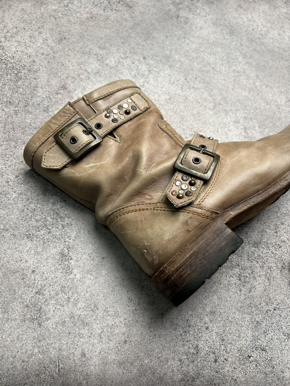 Sendra Sendra studded leather punk biker boots Size US 8 / IT 38 - 2 Thumbnail
