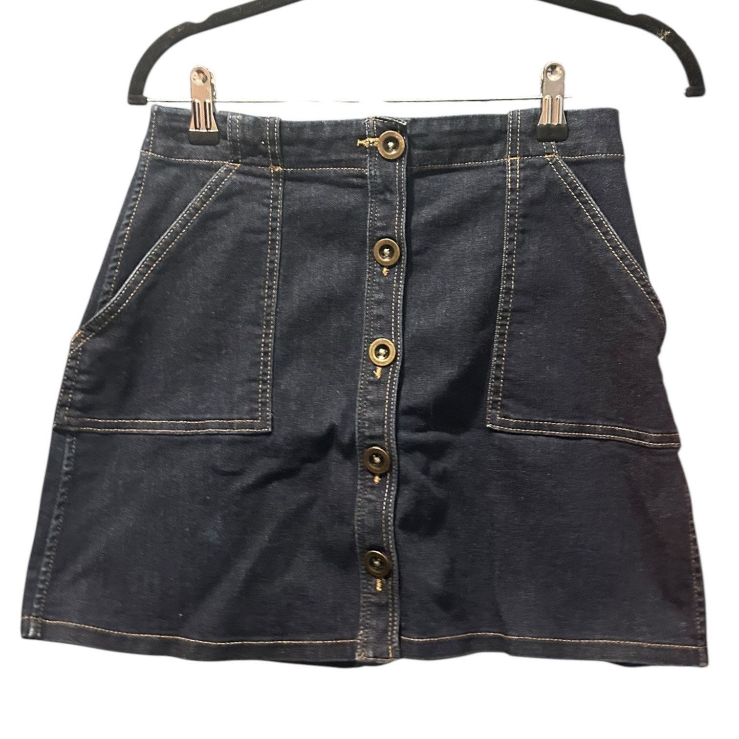 Banana Republic Y2K Banana Republic Button up denim skirt size 2P Size 26" / US 2 / IT 38 - 1 Thumbnail