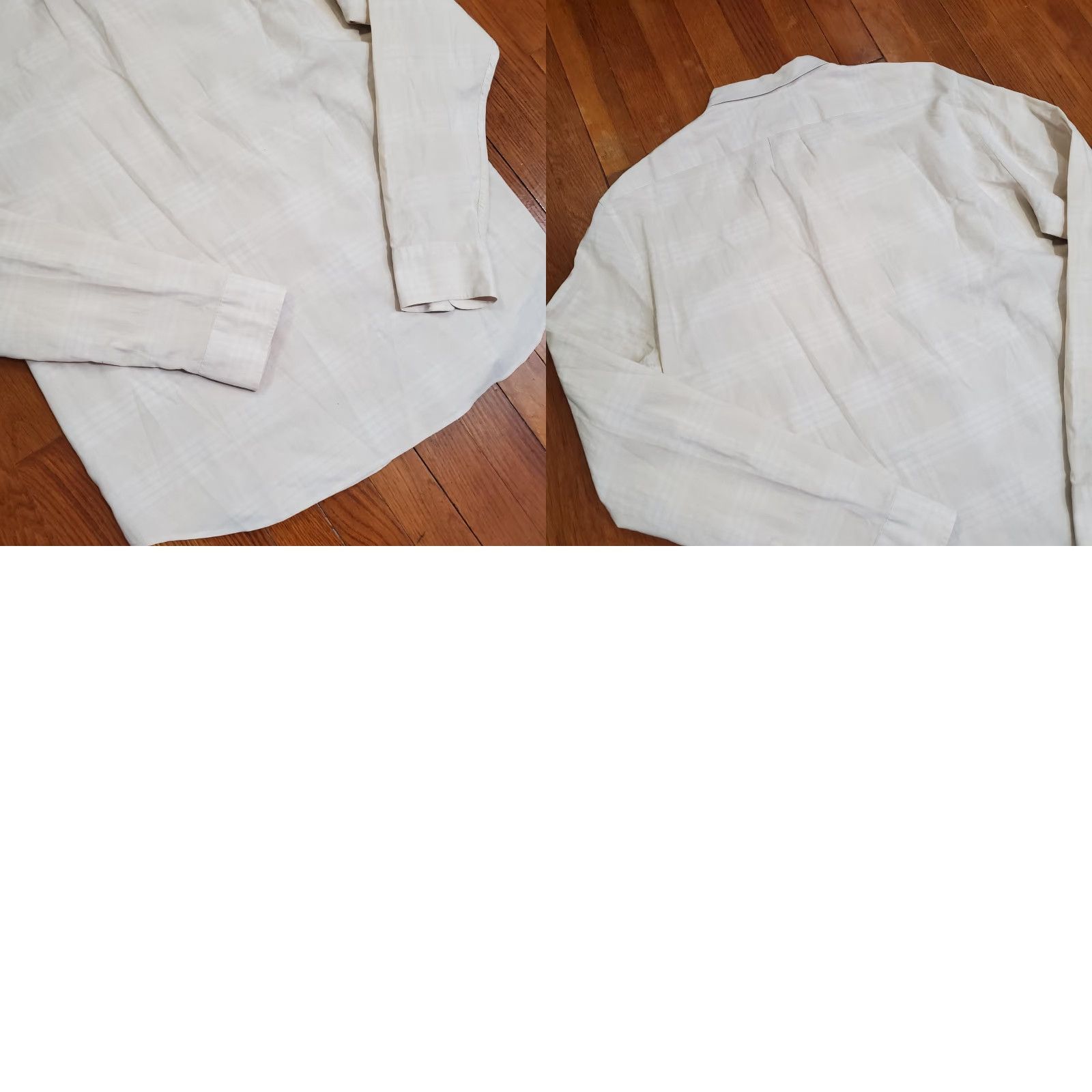 J.Crew J.Crew Shirt Mens Large White Plaid Long Sleeve Button-Up Classic Work Casual Size US L / EU 52-54 / 3 - 9 Thumbnail