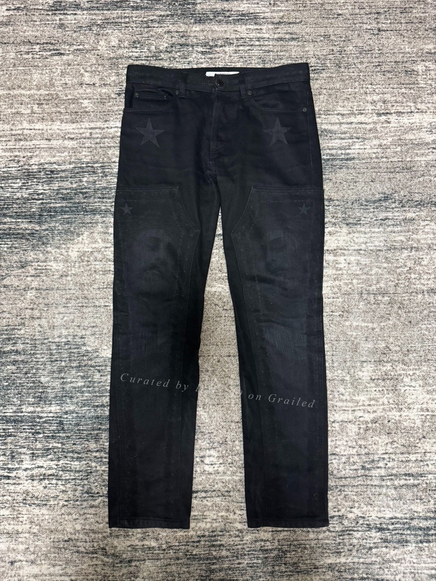 Riccardo Tisci Givenchy 14SS Jesus Print Double Knee Denim Size US 29 - 1 Thumbnail