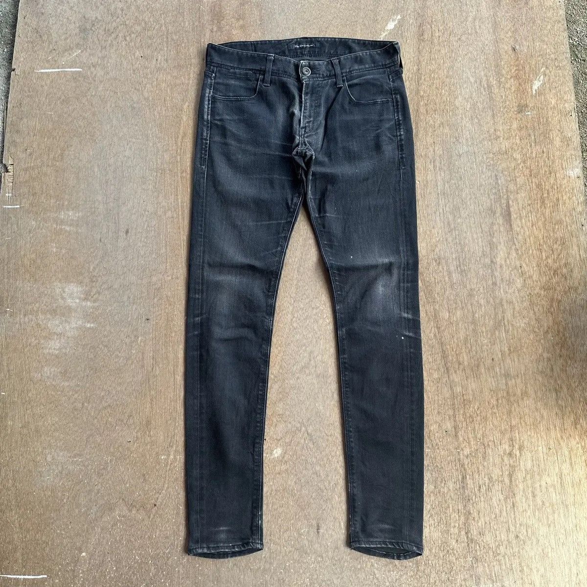Fragment Design × Vanquish BLACK BY VANQUISH Jeans Blank Stretchable Rugged Pants Size US 31 - 3 Thumbnail