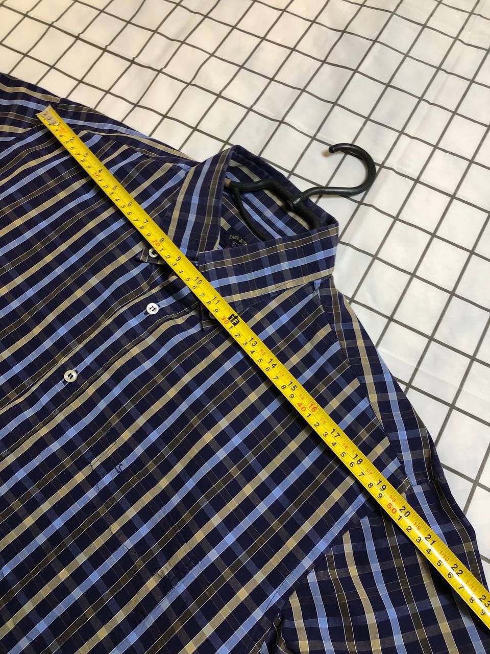 Paul & Shark Paul & Shark Yachting Gold Blue Check Long Sleeve Shirt Size US L / EU 52-54 / 3 - 6 Thumbnail