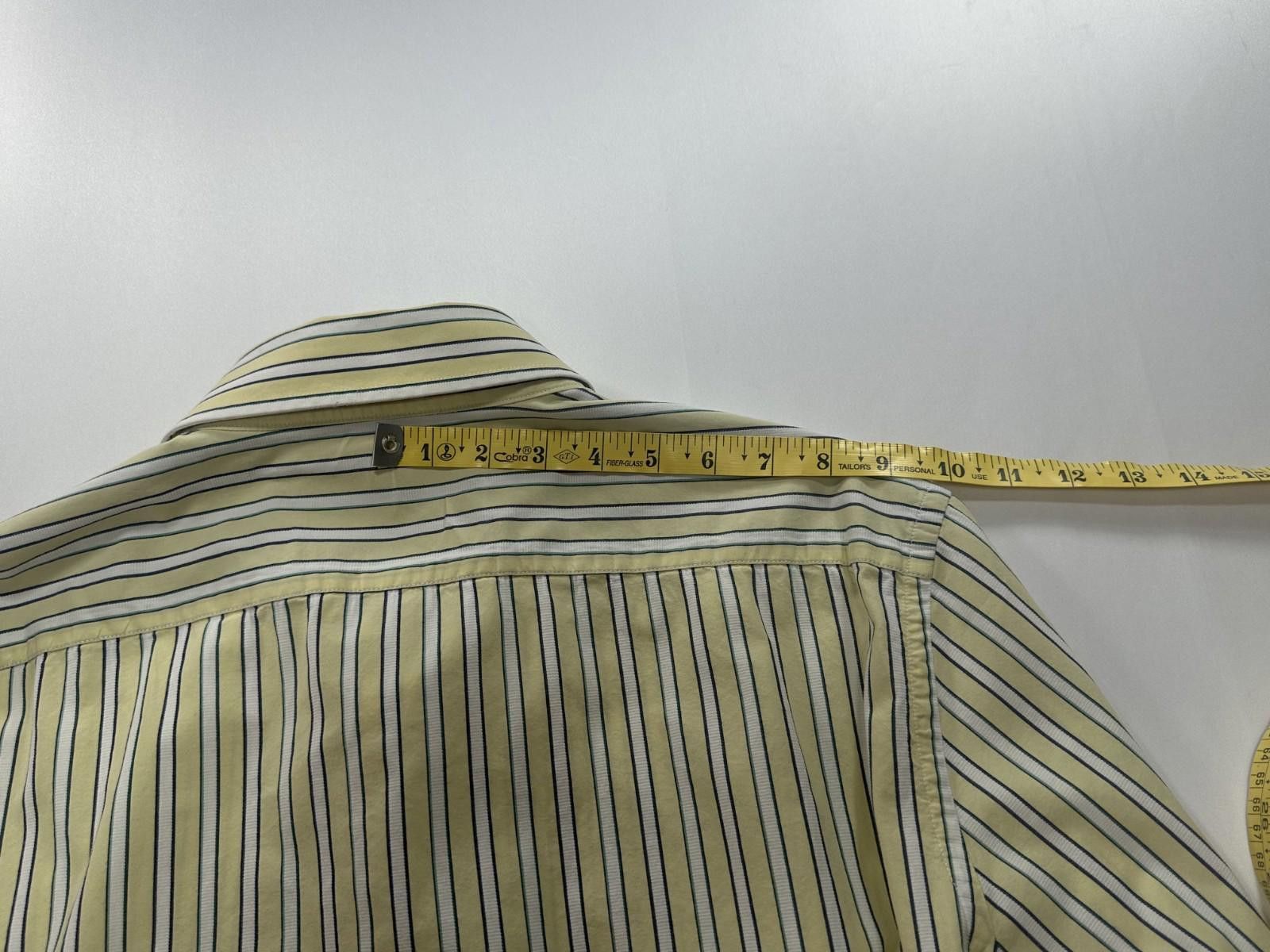 American Eagle Outfitters American Eagle Vintage Fit Cotton Button Up Yellow Mens XL Size US XL / EU 56 / 4 - 7 Thumbnail