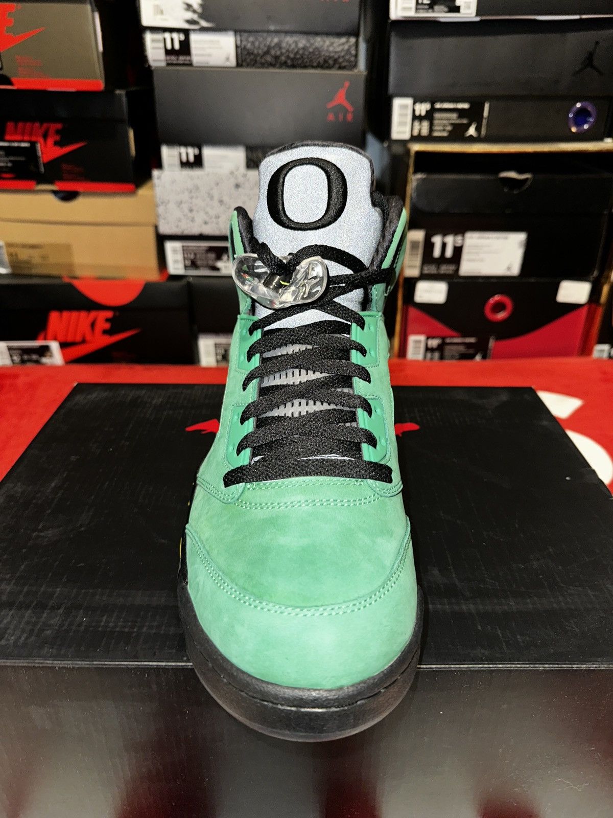 Nike Air Jordan 5 “Oregon Duck PE” Sample 2013 Size US 11.5 / EU 44-45 - 14 Thumbnail