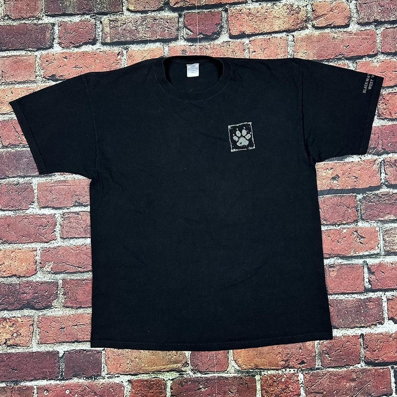 Other Vintage Y2K John Q. Wright Wolf T Shirt Black Water Falls WV Size US XL / EU 56 / 4 - 2 Thumbnail