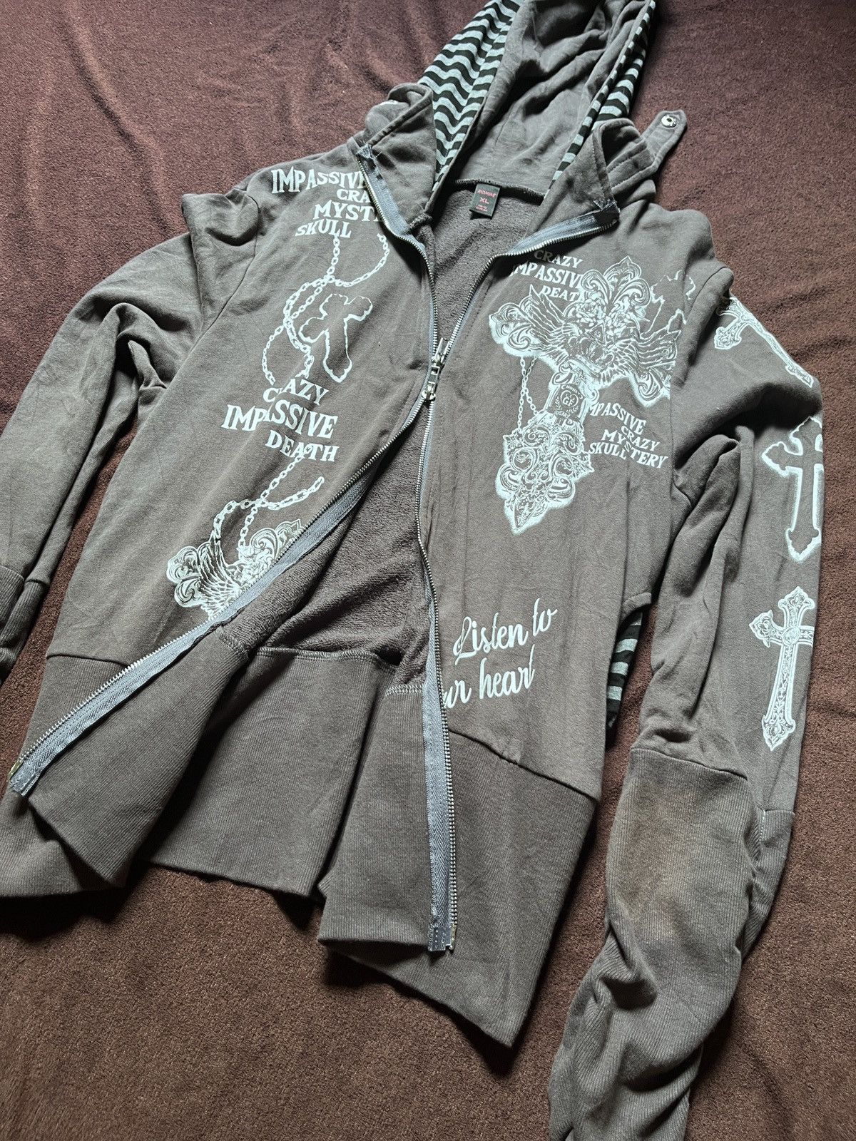 Japanese Brand JAPANESE IMPASSIVE CRAZY MYSTERY SKULL CROSS Size US L / EU 52-54 / 3 - 10 Thumbnail