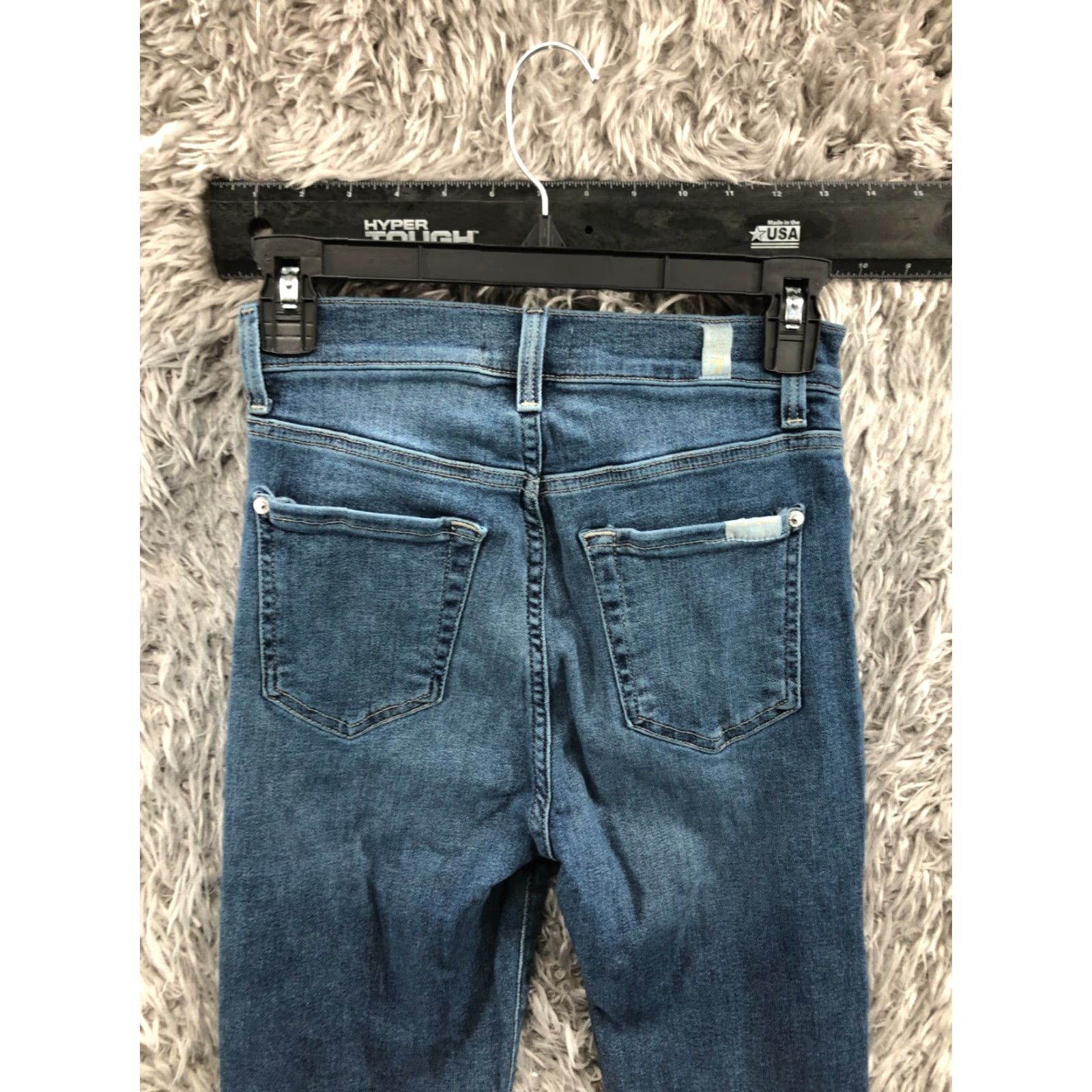 7 For All Mankind 7 For All Mankind The High Waist Ankle Skinny Jeans Womens Blue Size 25 Regular Waist 25 Inseam 25 Denim Cotton Jeans Color Blue Size 42" / US 20 - 7 Thumbnail